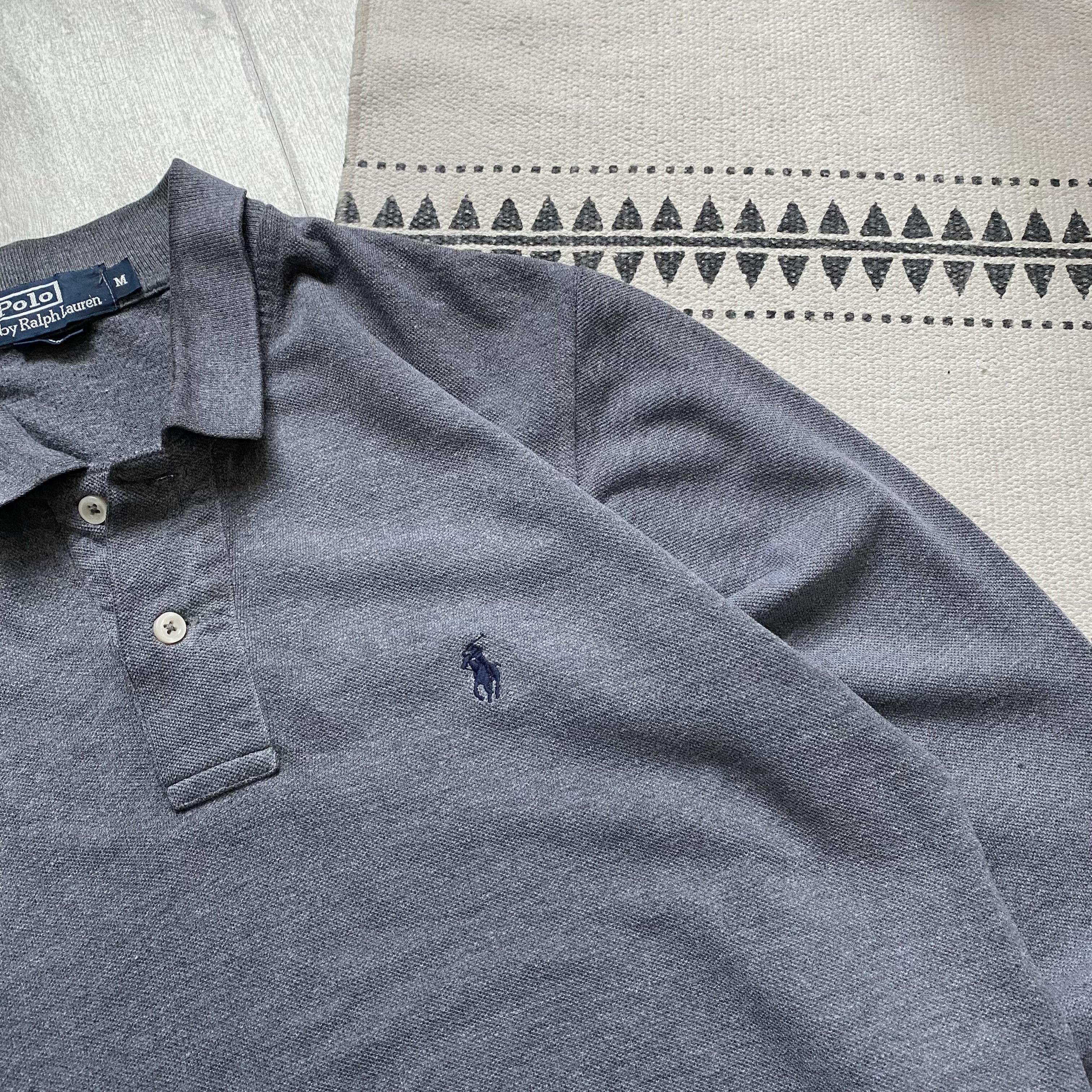 Polo Ralph Lauren 🩶 Vintage 90s Polo Ralph Lauren Rugby shirt polo longsleeve Size US M / EU 48-50 / 2 - 4 Thumbnail