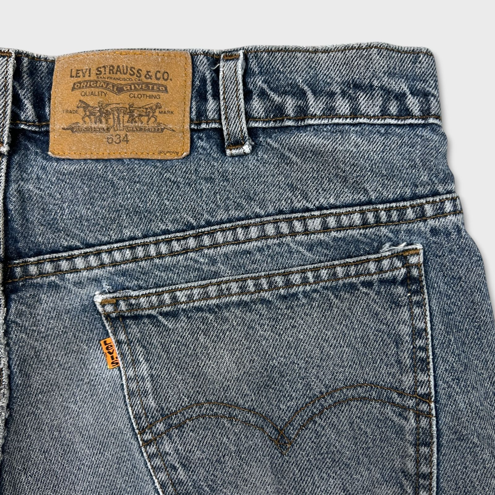Levi's × Vintage Vintage Levi's 634 Jeans 36x29 Orange Tab Baggy 90s Denim Size US 36 / EU 52 - 8 Thumbnail