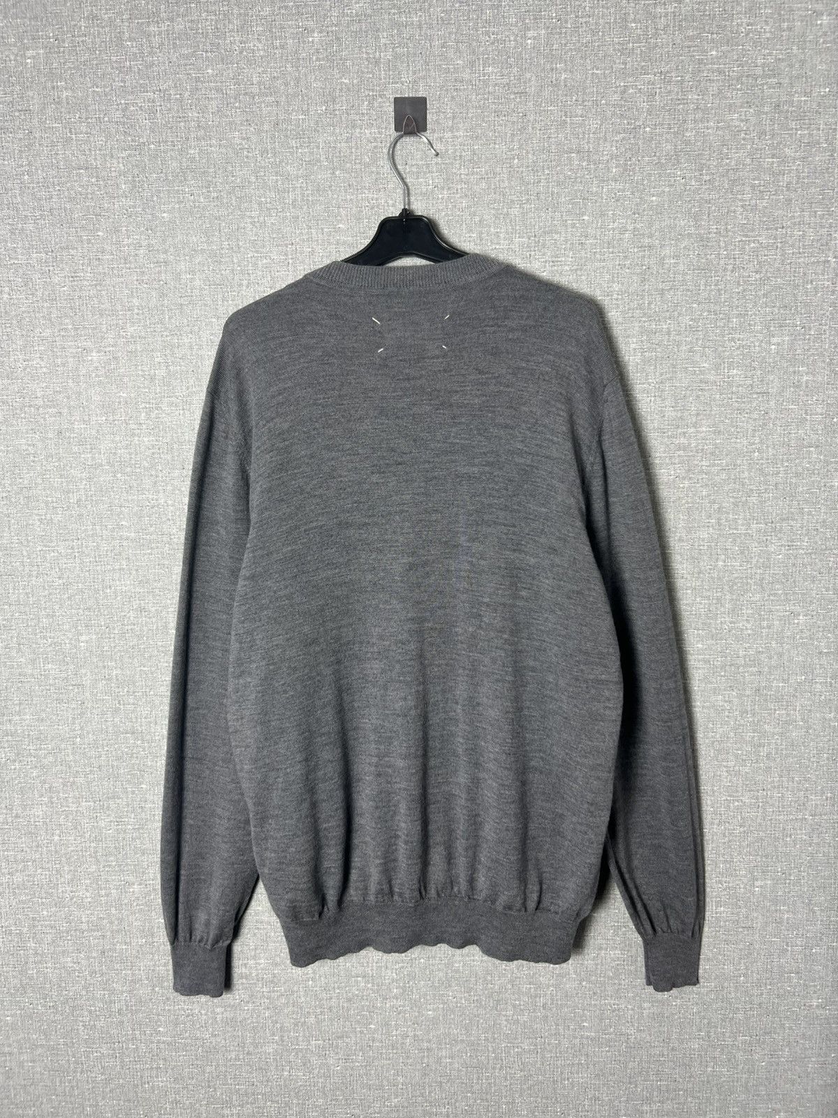 Maison Margiela Maison Margiela Geometric Pattern Wool Cardigan Mens Sweater Size US XL / EU 56 / 4 - 11 Thumbnail