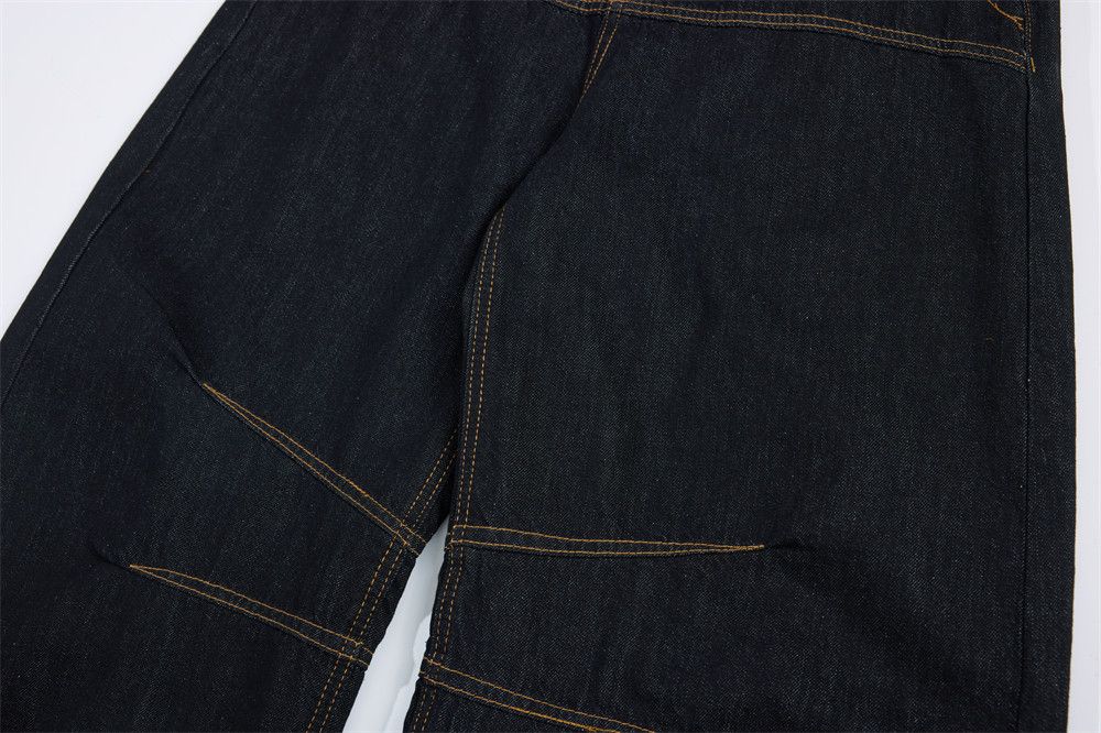 Jean Men's loose-fitting retro patchwork wide-leg jeans Size US 32 / EU 48 - 4 Thumbnail