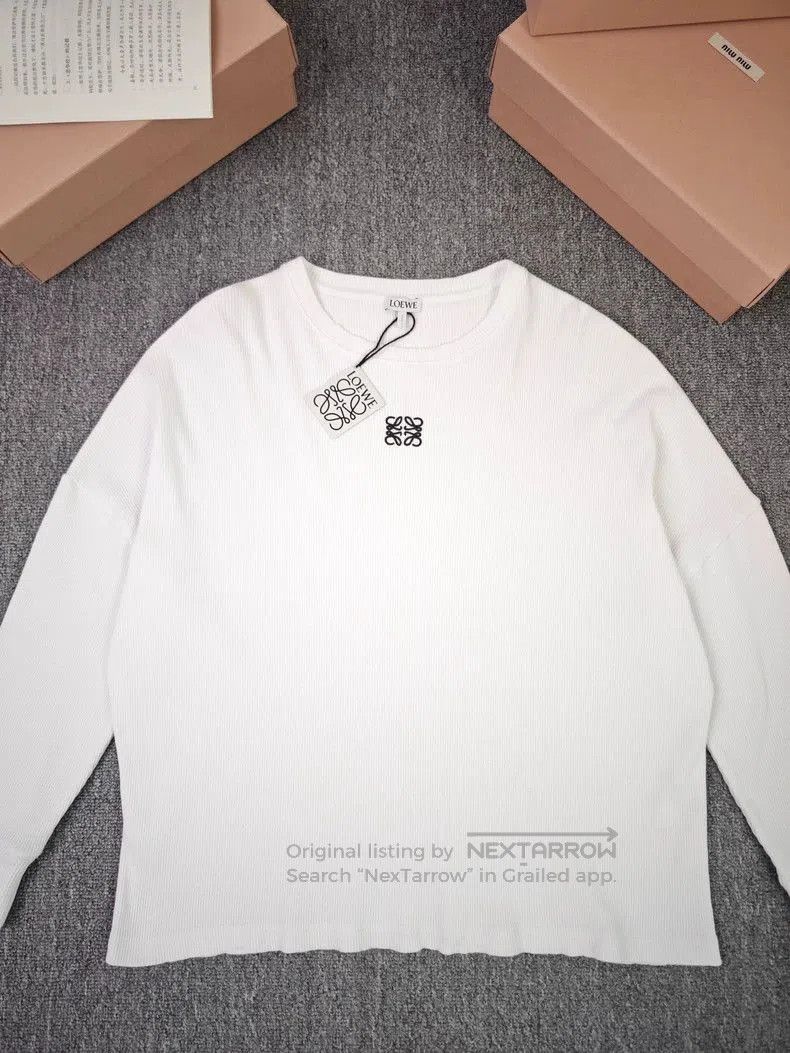 Loewe LOEWE Logo Embroidered Long Sleeve T. Size US XS / EU 42 / 0 - 1 Thumbnail