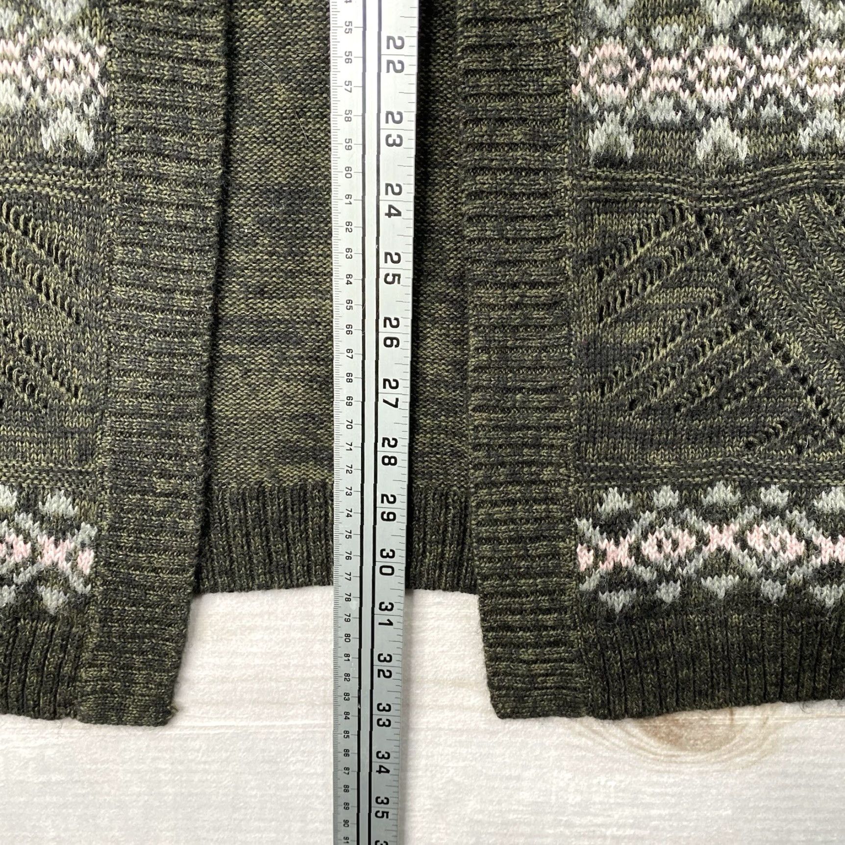 Torrid Torrid Cardigan Sweater 2X Green Open Front Longline Pockets V-Neck Knit Shirt Womens Autumn Winter Casual Cardigan Sizes 2X Green Torrid Size XXL / US 16-18 / IT 52-54 - 3 Thumbnail
