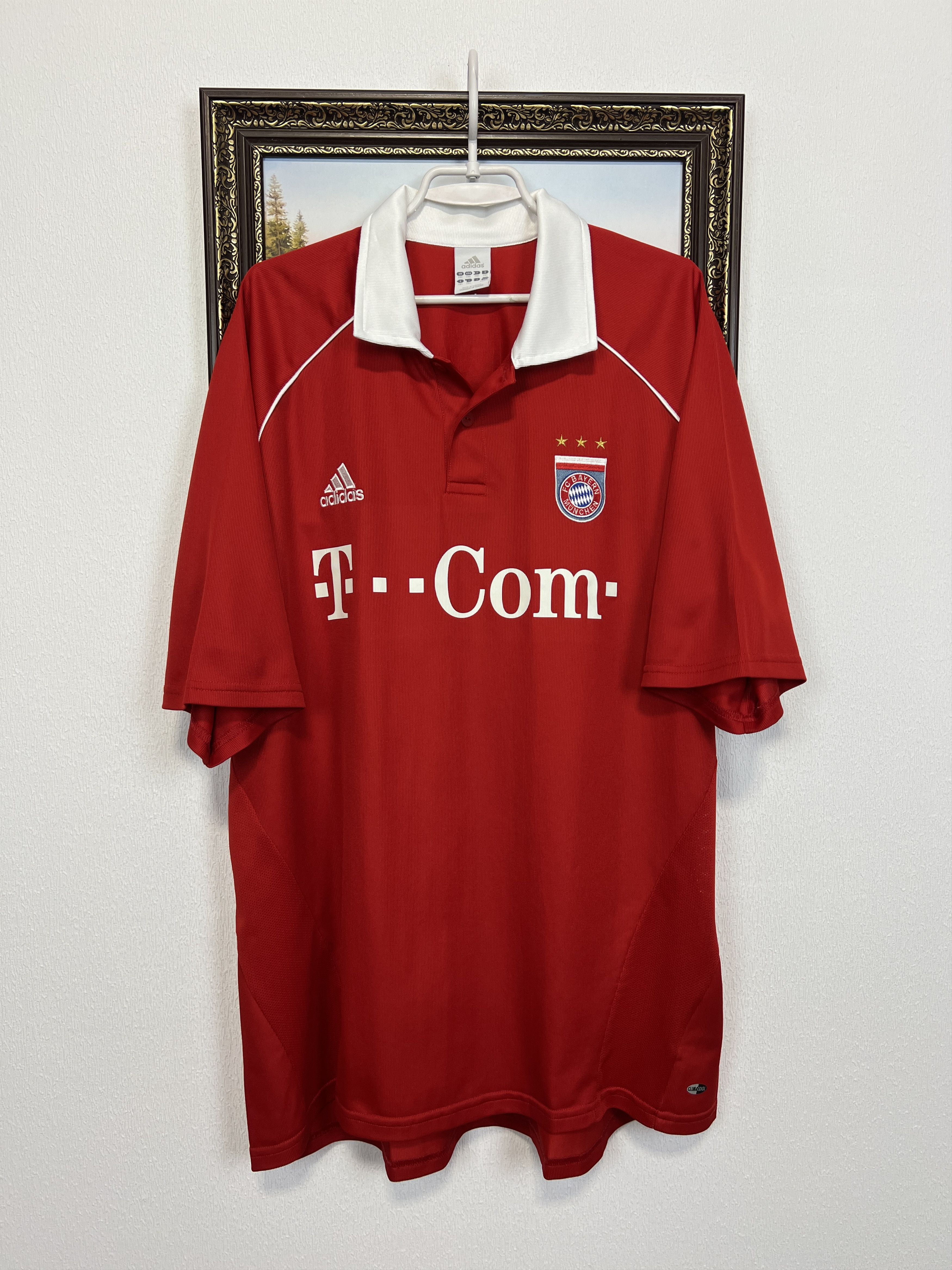 Adidas Bayern Munich Home football shirt 2005 Soccer Jersey Trikot Size US XXL / EU 58 / 5 - 1 Thumbnail