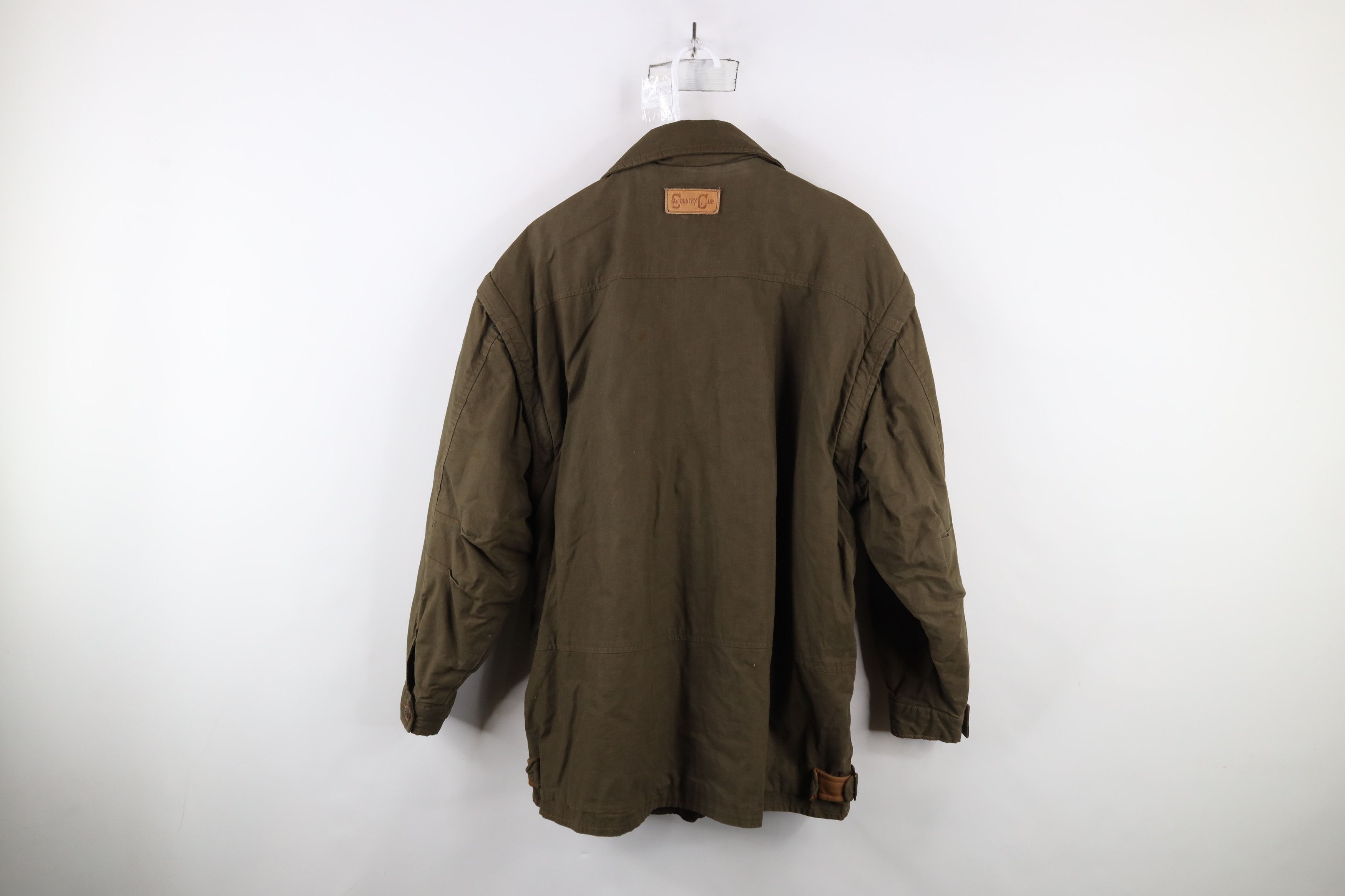 Vintage Vintage 90s Convertible Lined Suede Leather Vest Jacket Size US L / EU 52-54 / 3 - 12 Thumbnail