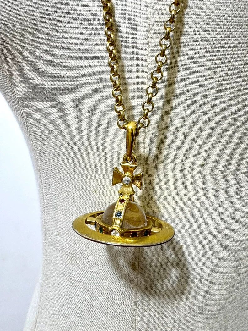 Vivienne Westwood Vivienne Westwood Large Gold Orb Necklace Size ONE SIZE - 1 Thumbnail