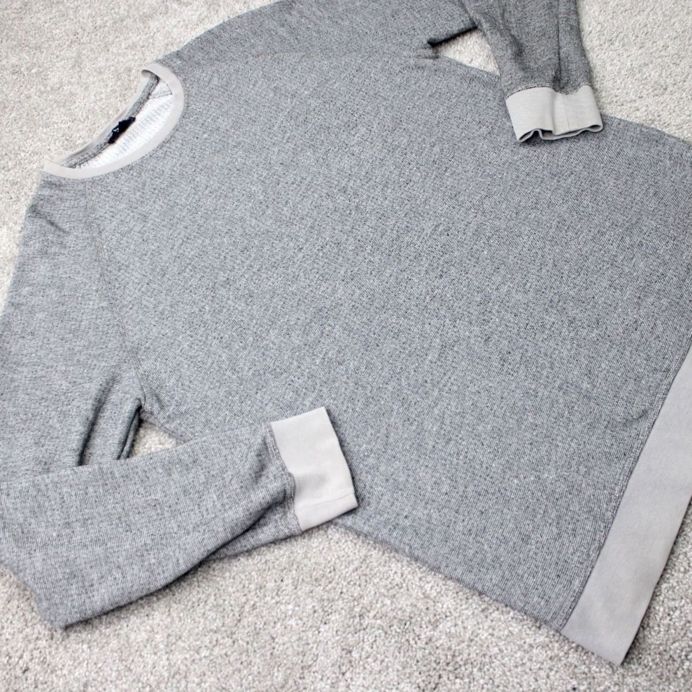 Henson Benson Mens XL Gray Knit Sweatshirt Pullover All Seasons 70% Cotton 22% Polyester 8% Viscose Crew Neck Sweatshirt Size US XL / EU 56 / 4 - 6 Thumbnail