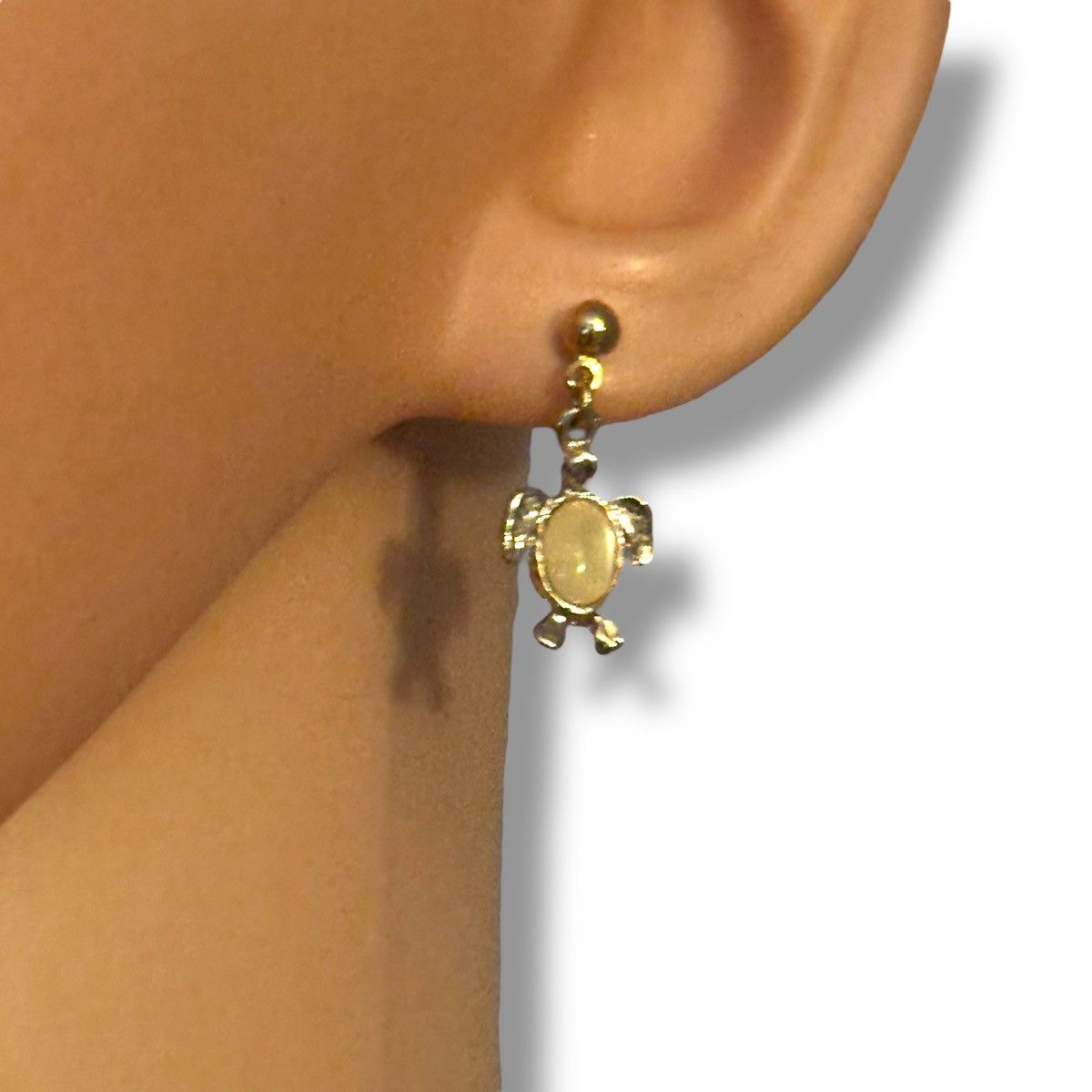 Other Gold tone sea turtle dangle post earrings Size ONE SIZE - 3 Thumbnail