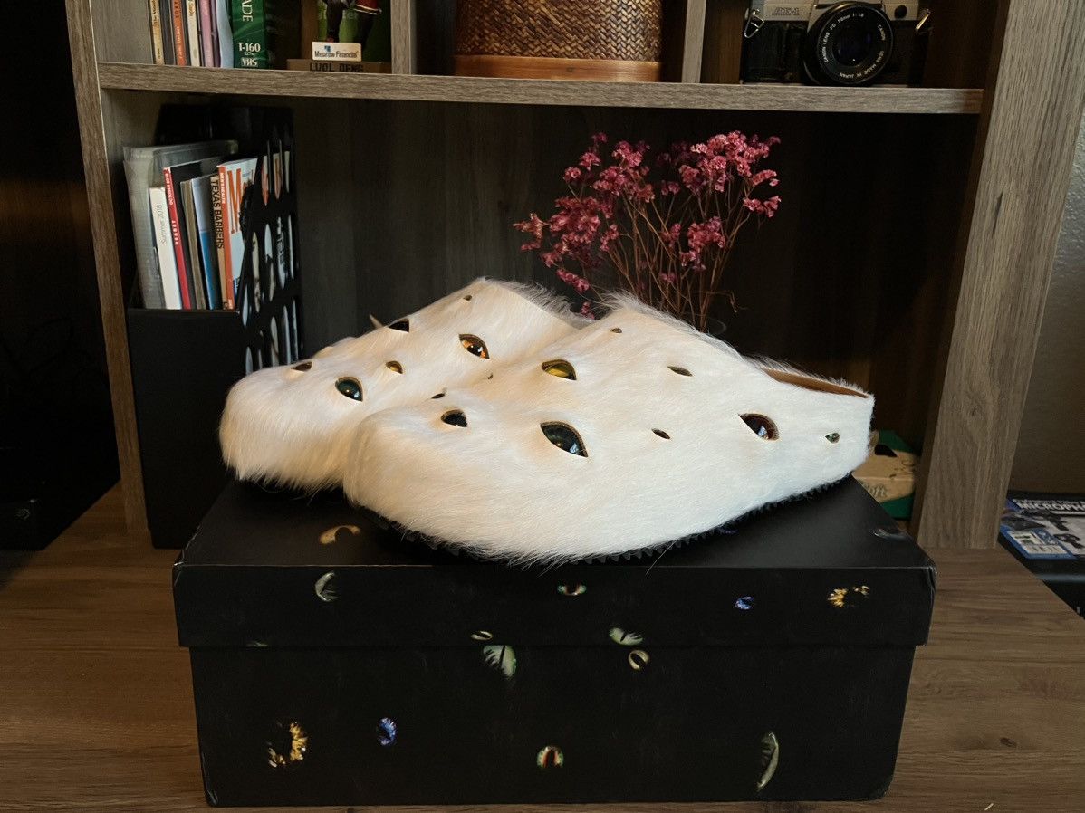 ESENES WORLDWIDE ESENES EYEBALL MULES WHITE SIZE 11 Size US 11 / EU 44 - 2 Thumbnail