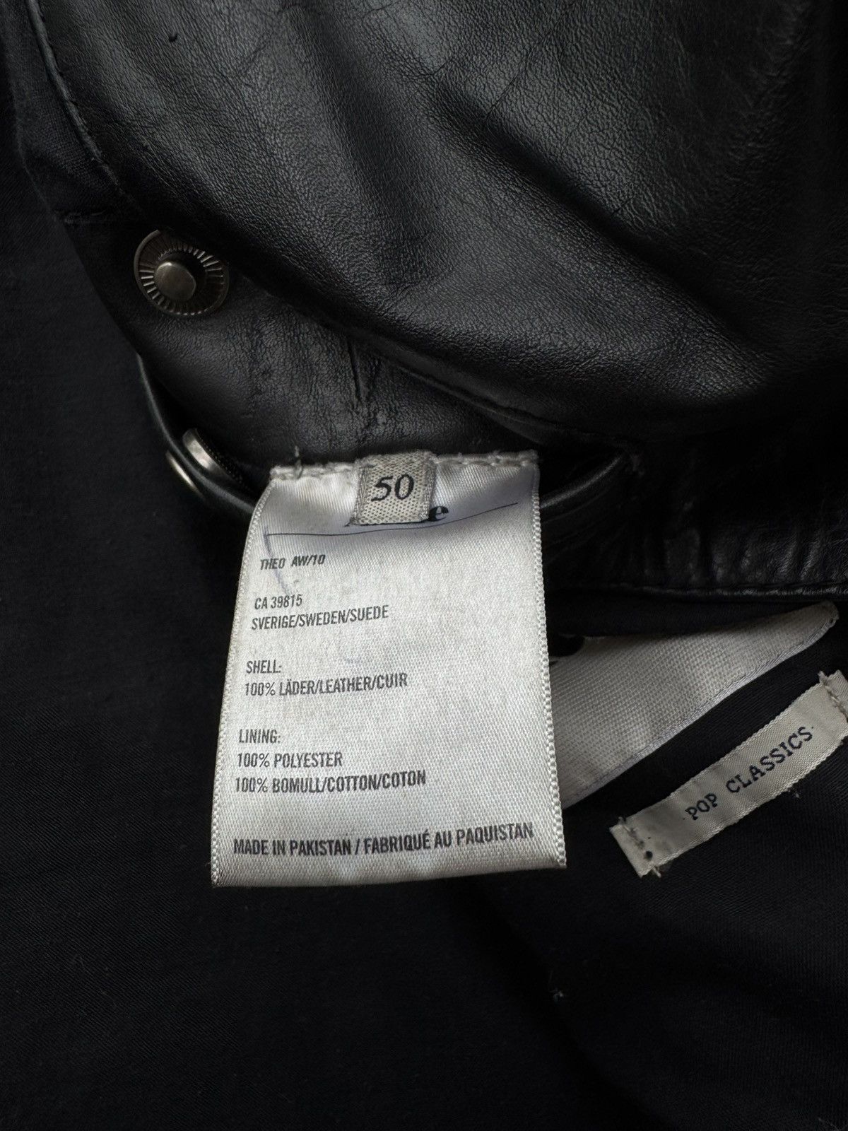 Acne Studios Acne Studios SS11 Leather Biker Jacket Size US L / EU 52-54 / 3 - 6 Thumbnail
