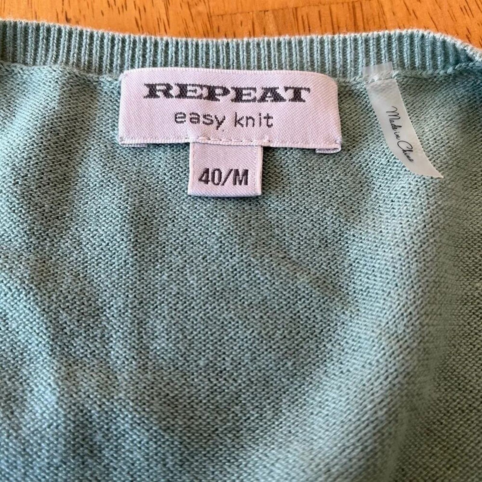 The Unbranded Brand Repeat easy knit organic cotton blend sweater, size Medium. Size M / US 6-8 / IT 42-44 - 2 Thumbnail