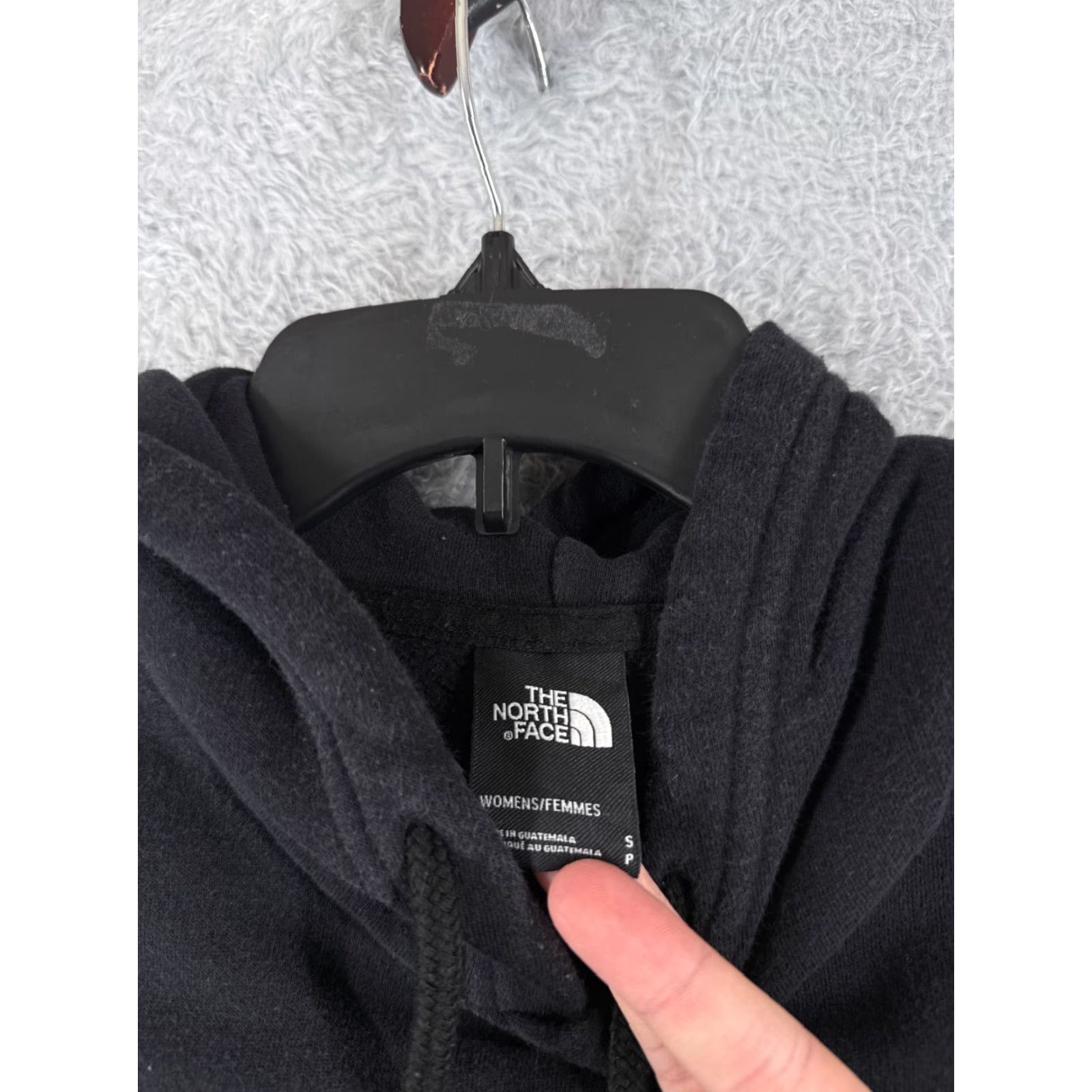 The North Face The North Face Hoodie Women Small Black Long Sleeve Pullover Cotton Blend Jersey Size S / US 4 / IT 40 - 7 Thumbnail