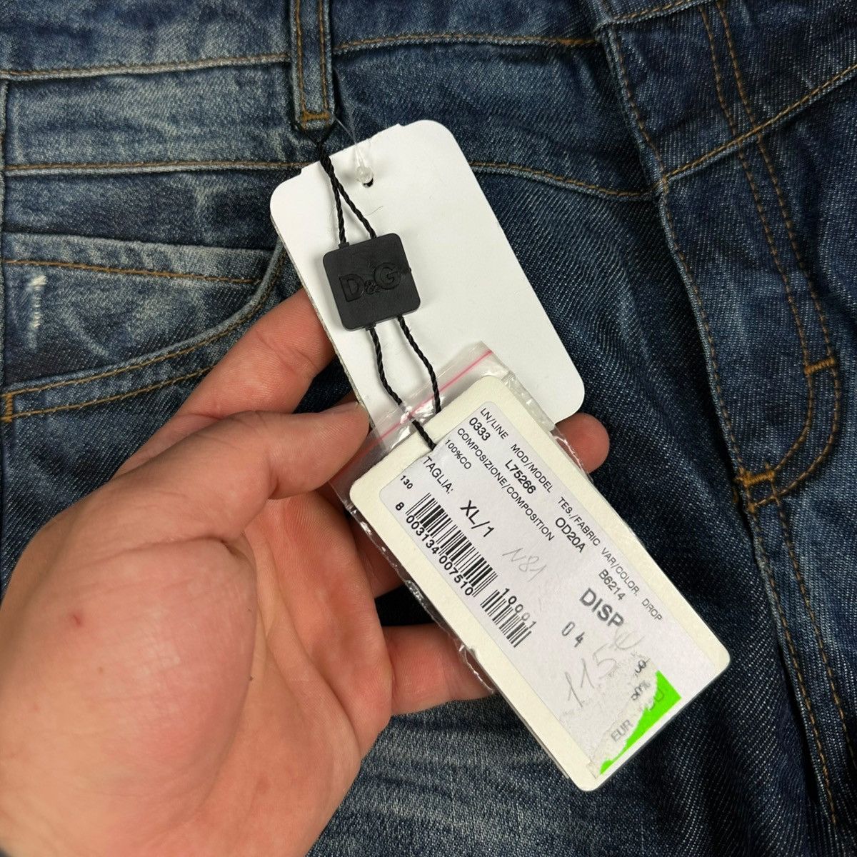 Dolce & Gabbana × Vintage Dolce Gabbana Junior Lighting Washed Distressed Jeans Denim Size US 29 - 4 Thumbnail
