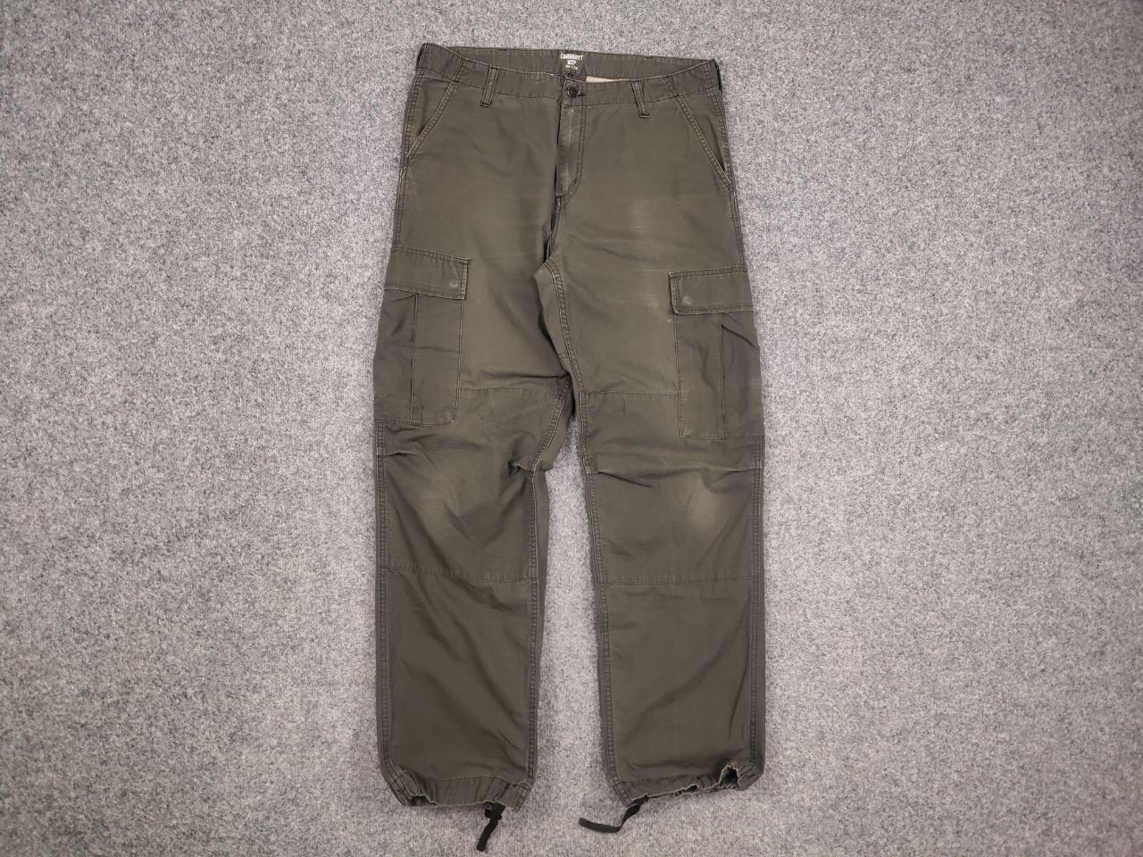 Carhartt Vintage Carhartt Green Ripstop Faded Cargo Pants Y2k Style Size US 34 / EU 50 - 9 Thumbnail
