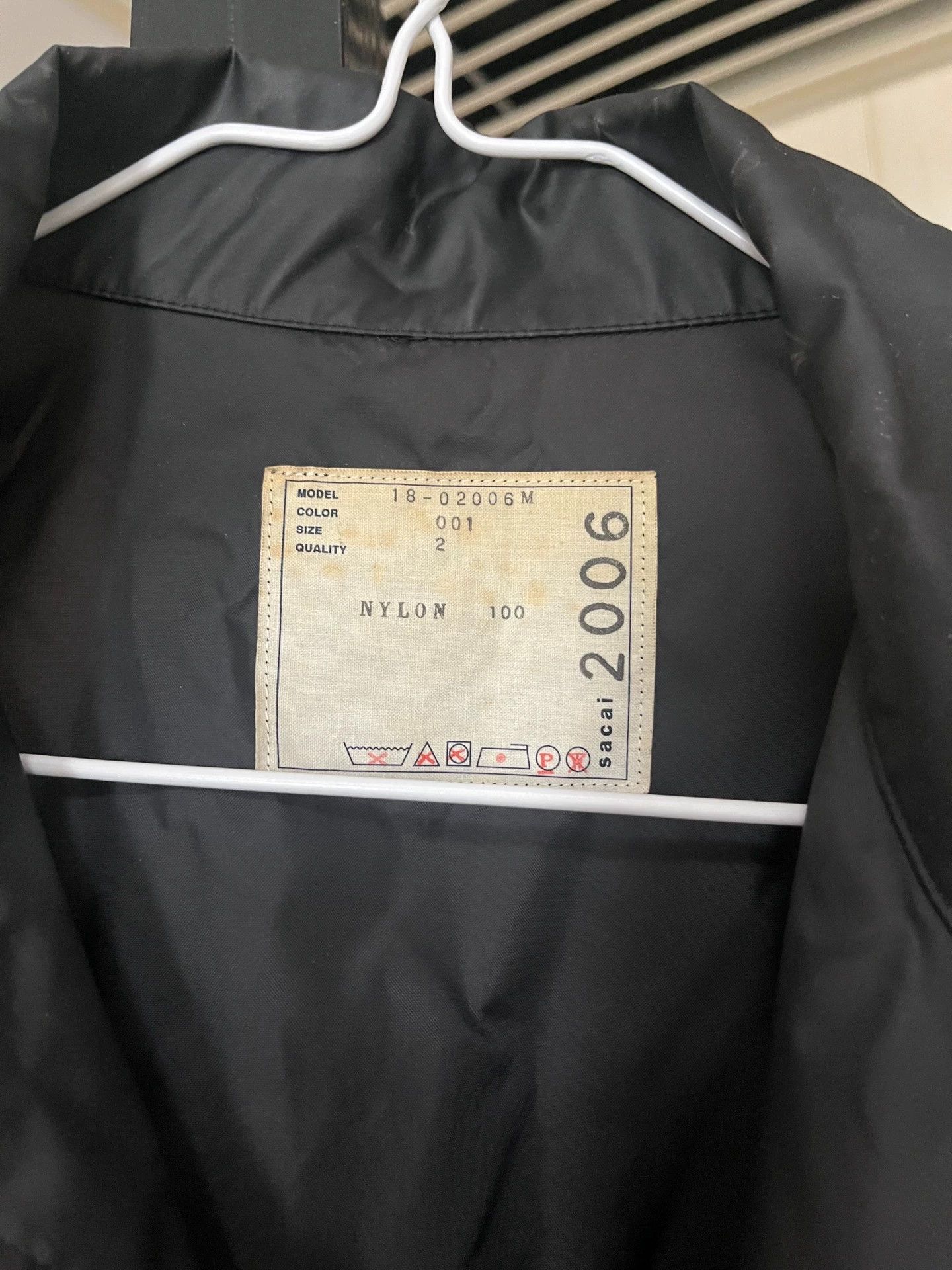 Sacai sacai men's coach jacket size 2 175-185 worn dry clean Size US M / EU 48-50 / 2 - 3 Thumbnail