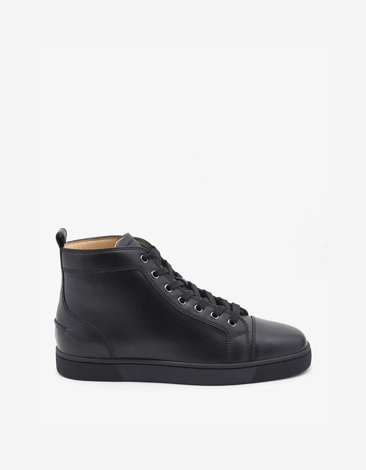 Christian Louboutin Christian Louboutin Louis Flat Calf Black High Top Trainers Size US 6 / EU 39 - 2 Thumbnail