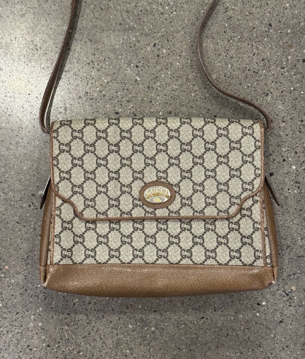 Gucci Gucci Plus Monogram Leather Side Bag Size ONE SIZE - 2 Thumbnail