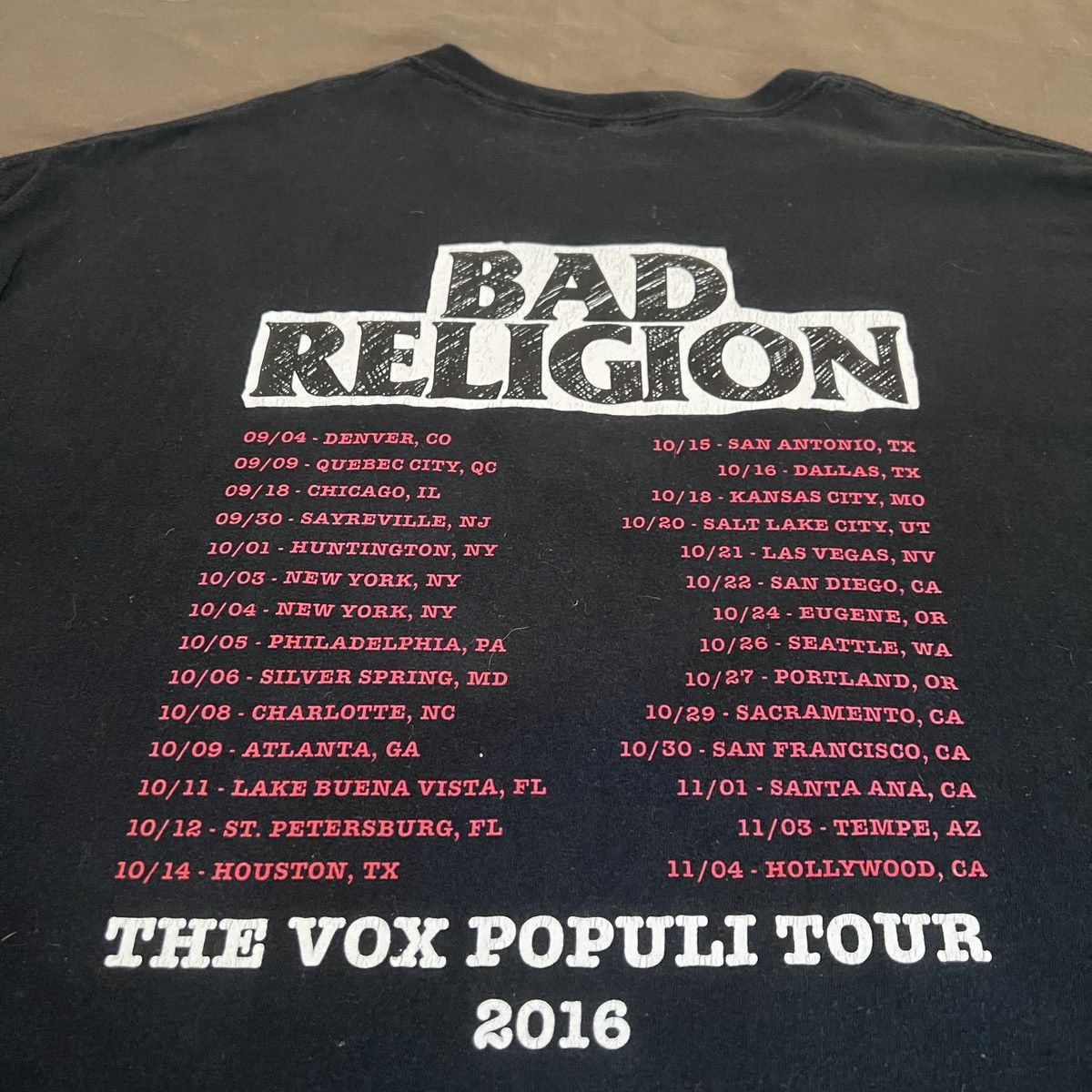 Band Tees × Rap Tees 2016 Bad Religion Tour Promo Tee 3XL Oversized Size US XXL / EU 58 / 5 - 7 Thumbnail