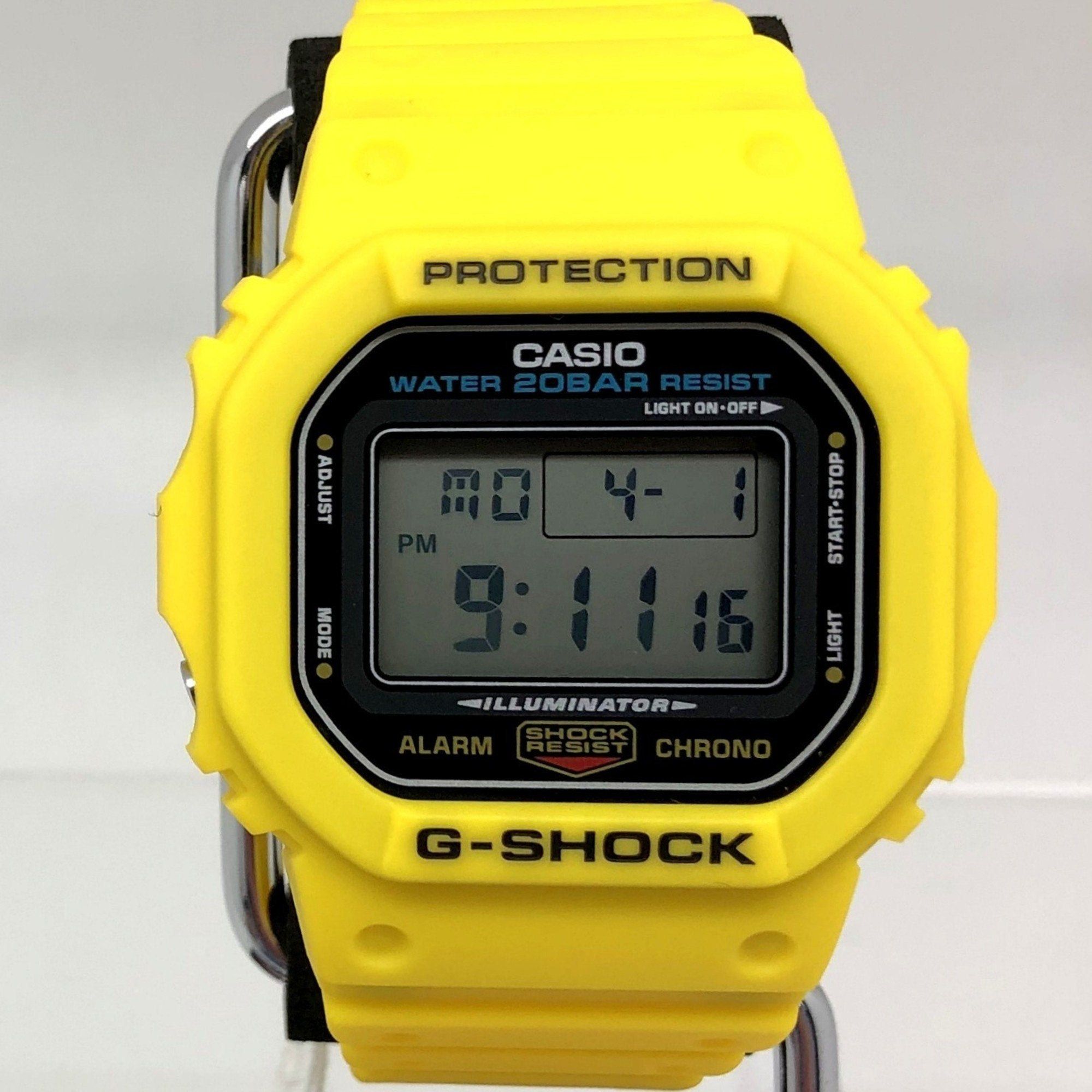 image of Casiog-Shock Watch Dwe-5600R-9Jr Early Color Revival Digital Quartz Yellow Replacement Parts Includ