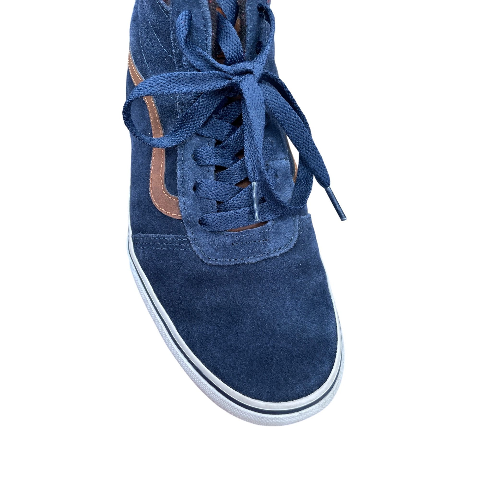 Vans Vans Mens Blue Suede Canvas High-Top Sneakers size 9 SKU 905 Size US 9 / EU 42 - 14 Thumbnail