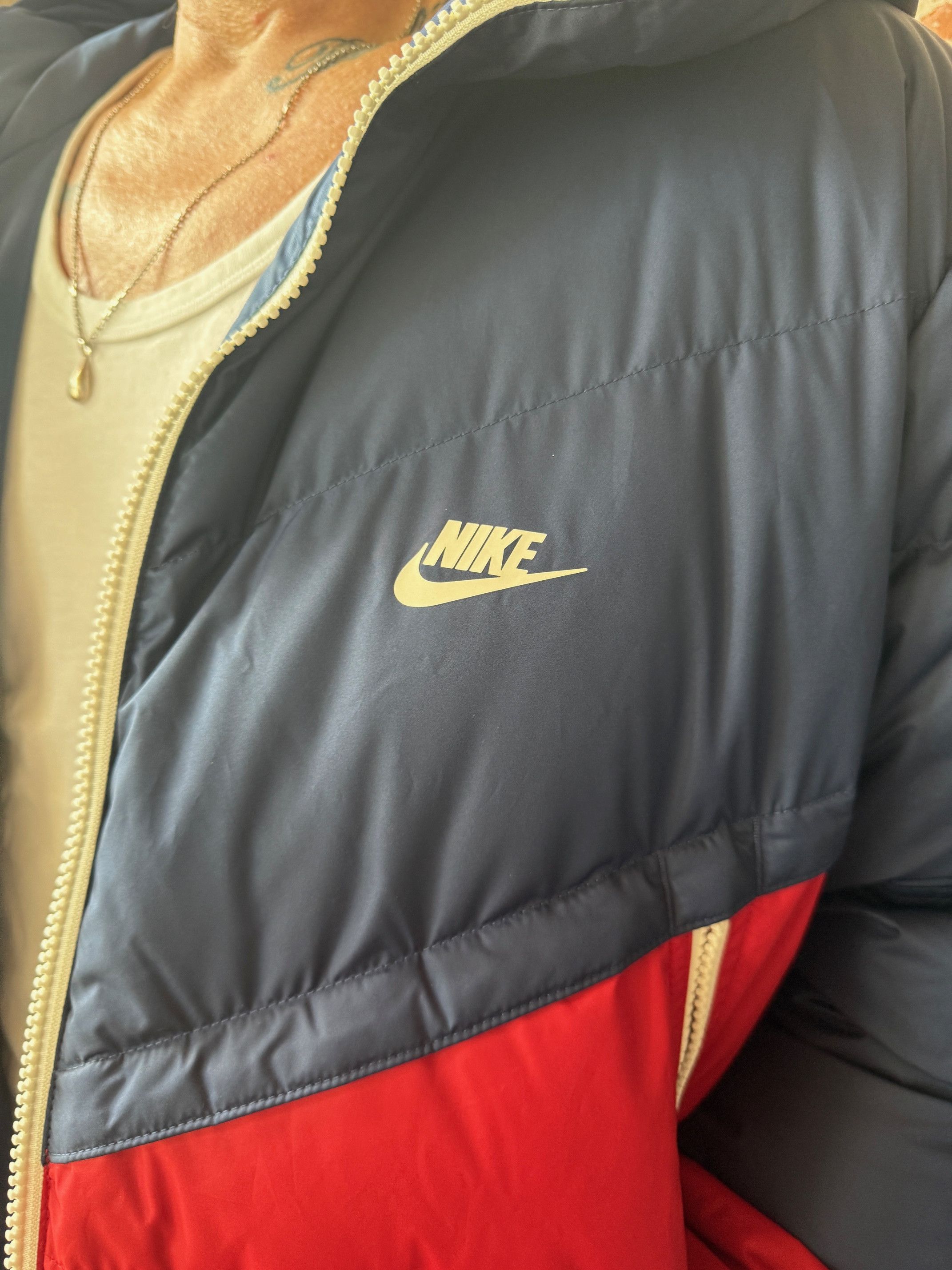 Nike Nike Puffer Jacket DV0754-410 Navy/Red Size US L / EU 52-54 / 3 - 4 Thumbnail