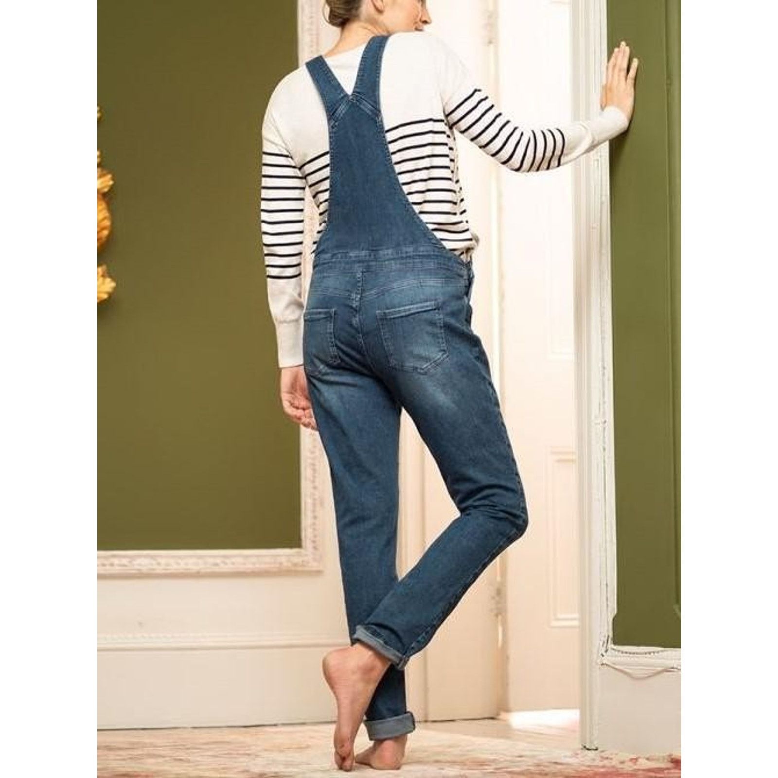 Other Seraphine Maternity Overall Denim Dungarees Trav Light 6 Size US L / EU 52-54 / 3 - 6 Thumbnail