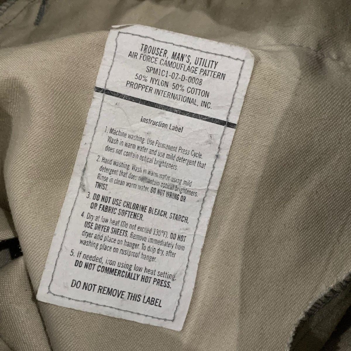 Vintage Trousers Mans Military Cargo Pants Size US 32 / EU 48 - 6 Thumbnail