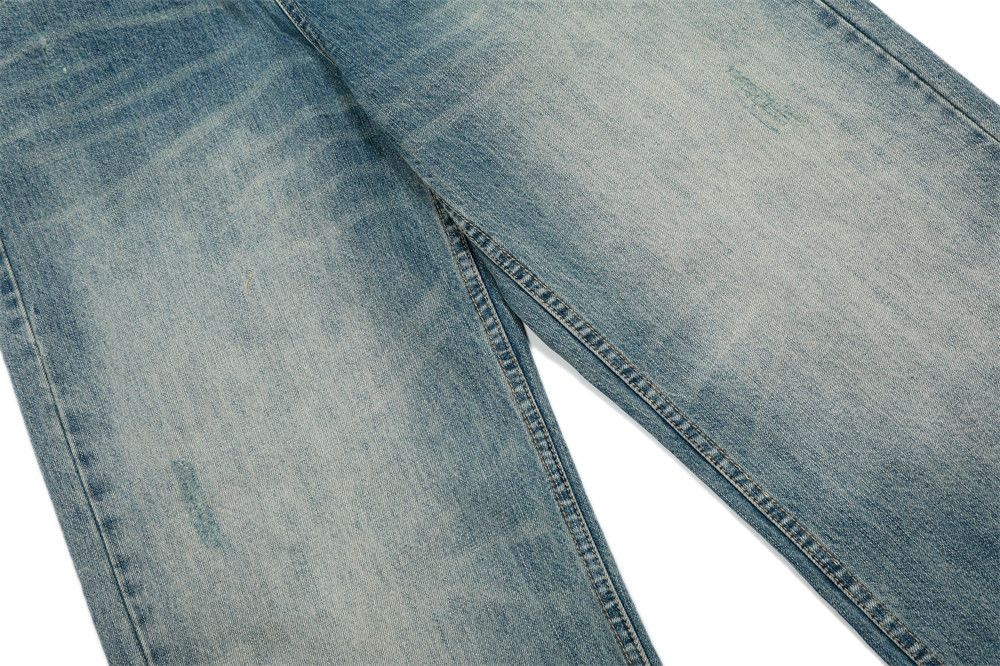 Japanese Brand × Jean Punk washed men's wide-leg distressed gradient jeans y2k Size US 32 / EU 48 - 6 Thumbnail