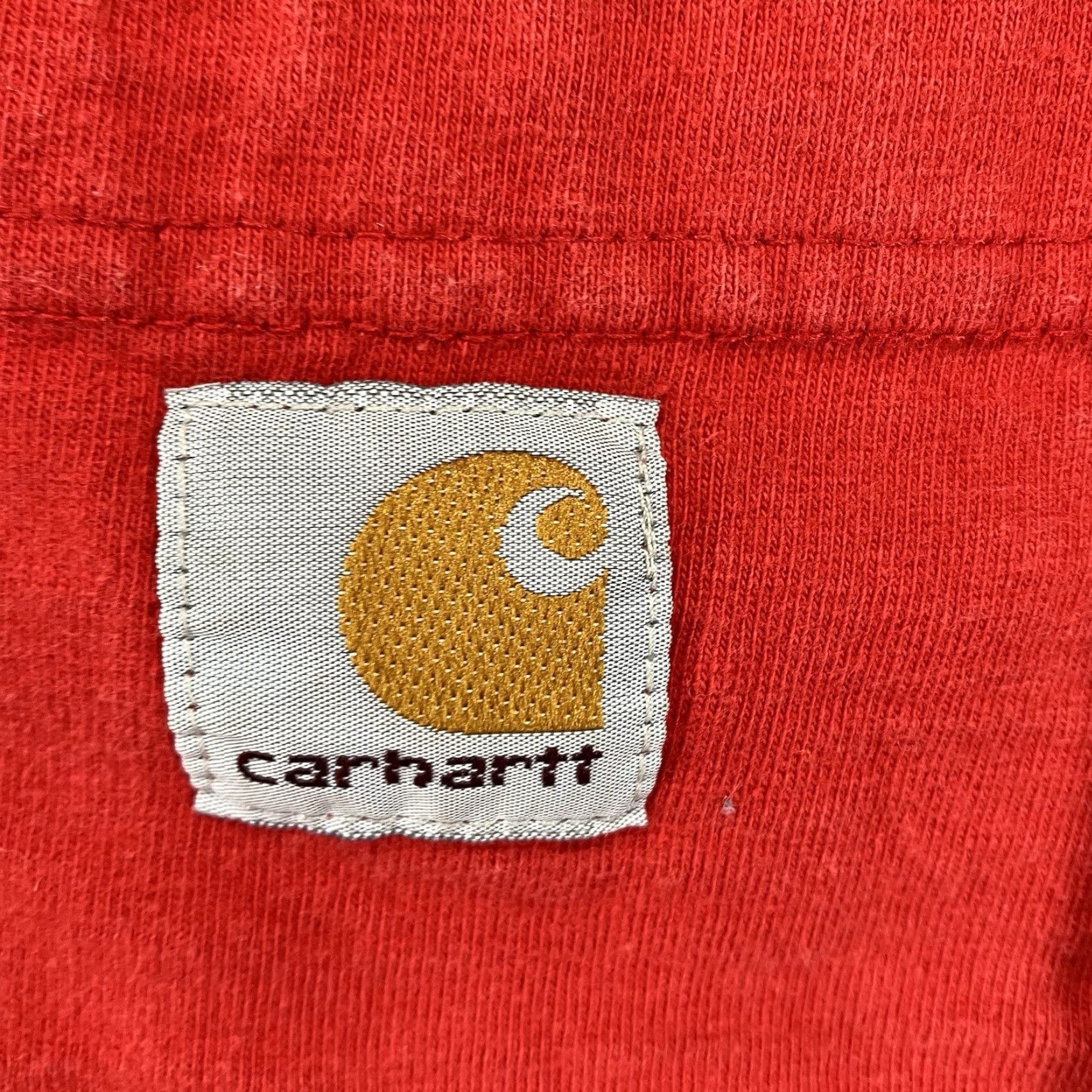 Carhartt VINTAGE Carhartt Long Sleeve T-Shirt XL Workwear Red Pocket Crew Neck Men | 2000s Grunge Outdoor Classic C Size US XL / EU 56 / 4 - 6 Thumbnail