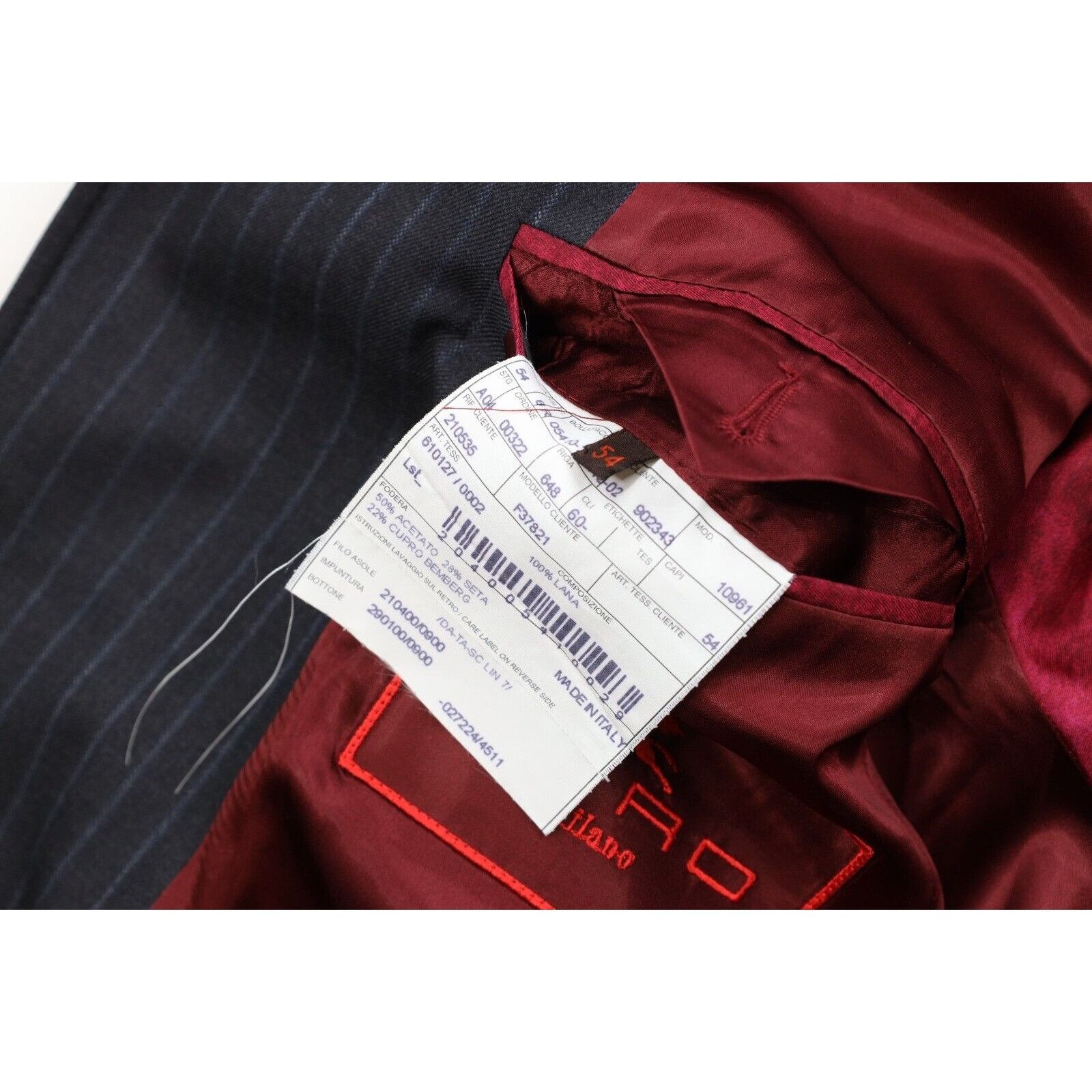 Etro Etro Milano 2 Piece Wool Pinstriped Suit Size 44R - 8 Thumbnail