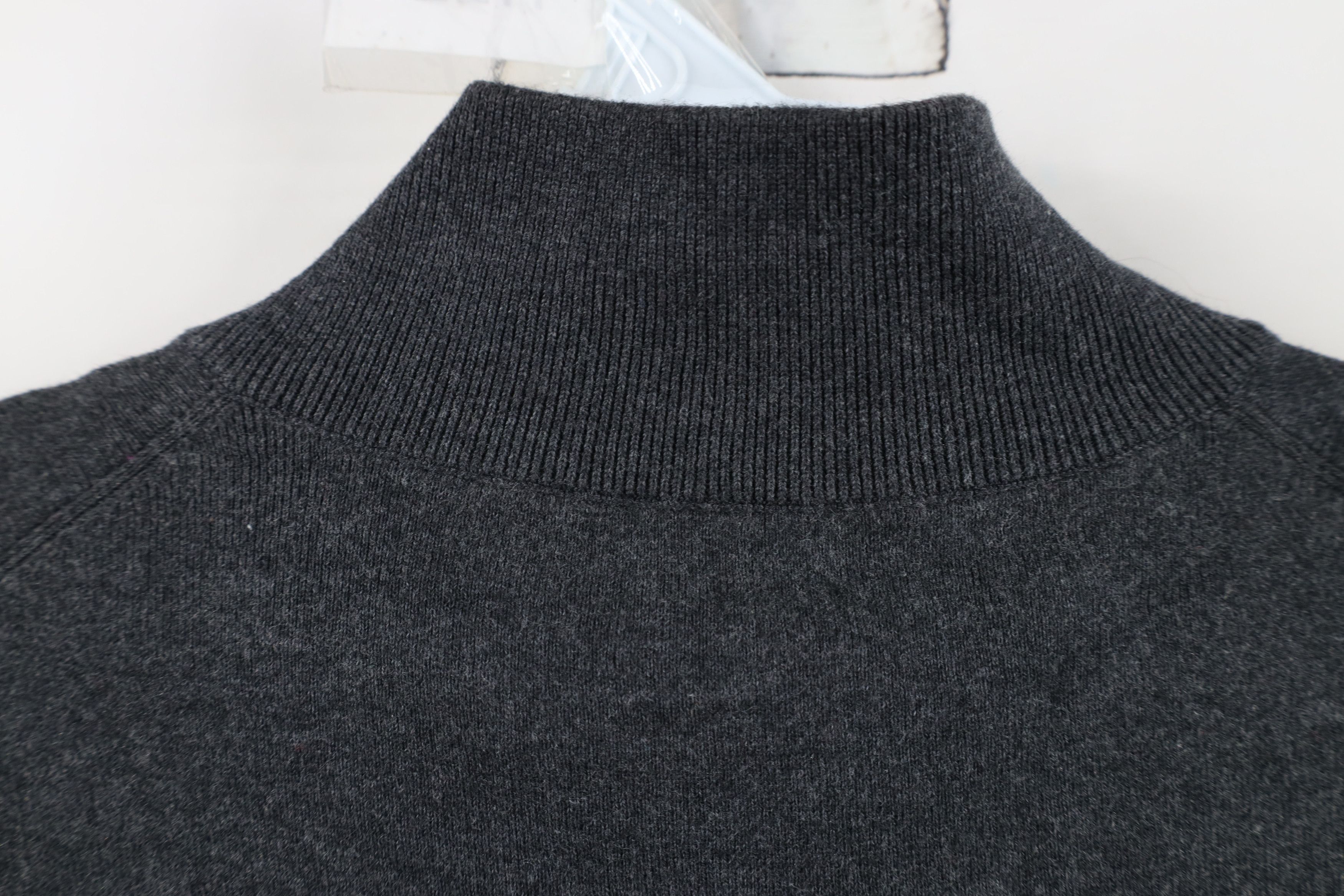 Ralph Lauren Vintage Ralph Lauren Ribbed Knit Half Zip Sweater Vest Gray Size US XL / EU 56 / 4 - 10 Thumbnail