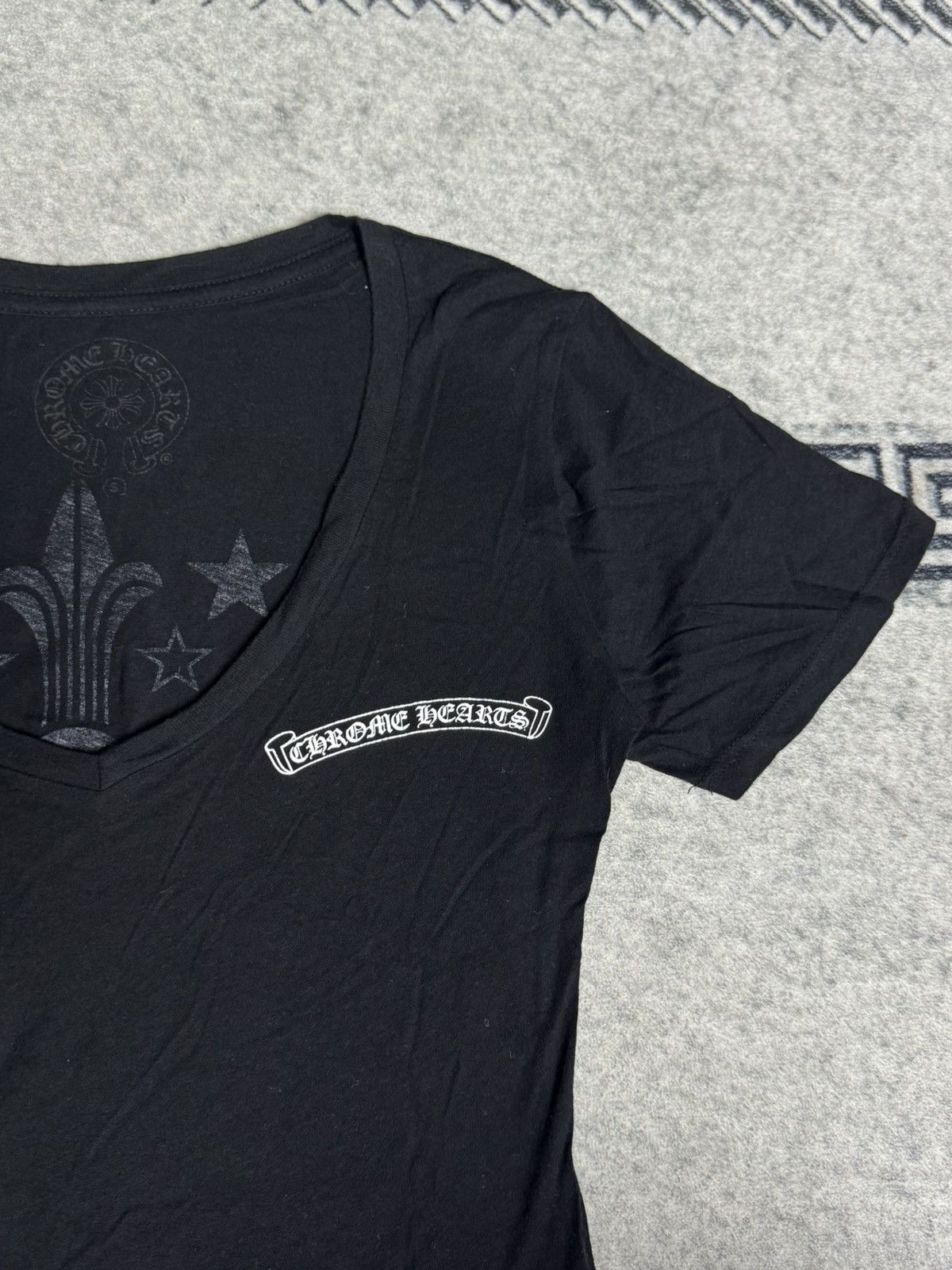 Chrome Hearts Chrome Hearts - Ninja Star Fleur V-Neck Size S / US 4 / IT 40 - 3 Thumbnail