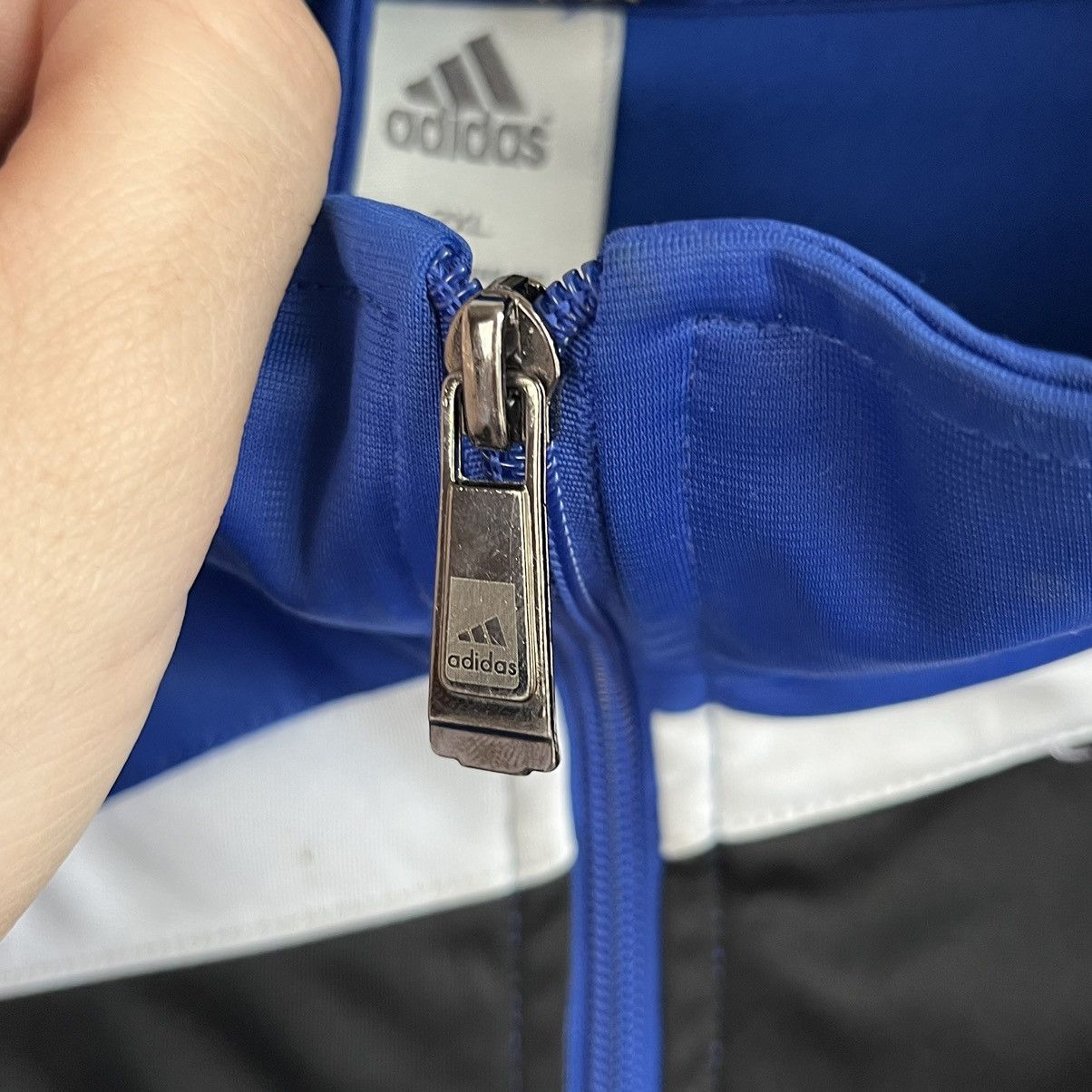 Adidas × Chelsea Soccer × Vintage Vintage Adidas Chelsea 2000s Fleece Jacket Zip Soccer Size US XL / EU 56 / 4 - 7 Thumbnail