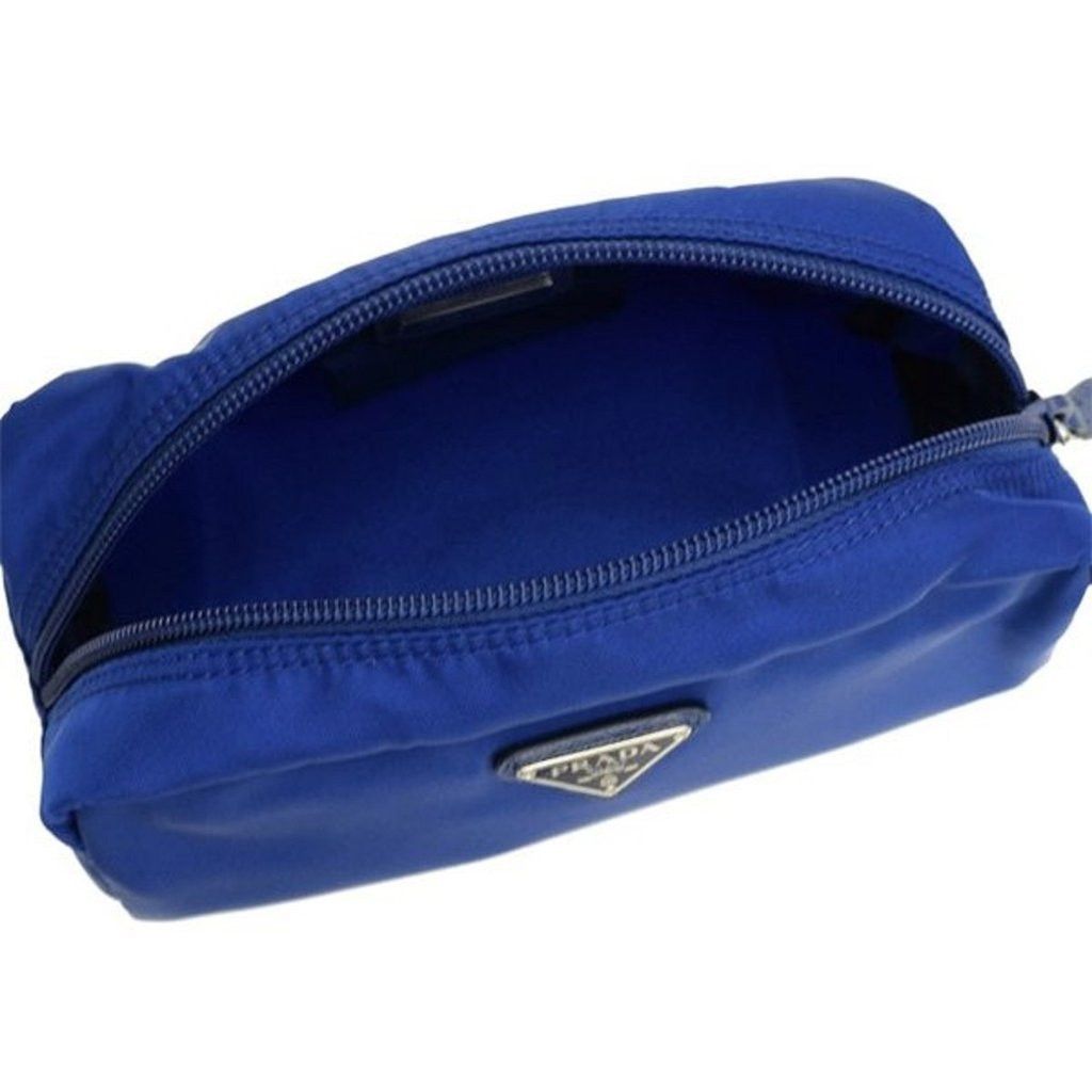 Prada o1srvl11e0624 Size: OS / Cosmetic Pouch in Blue Size ONE SIZE - 4 Thumbnail