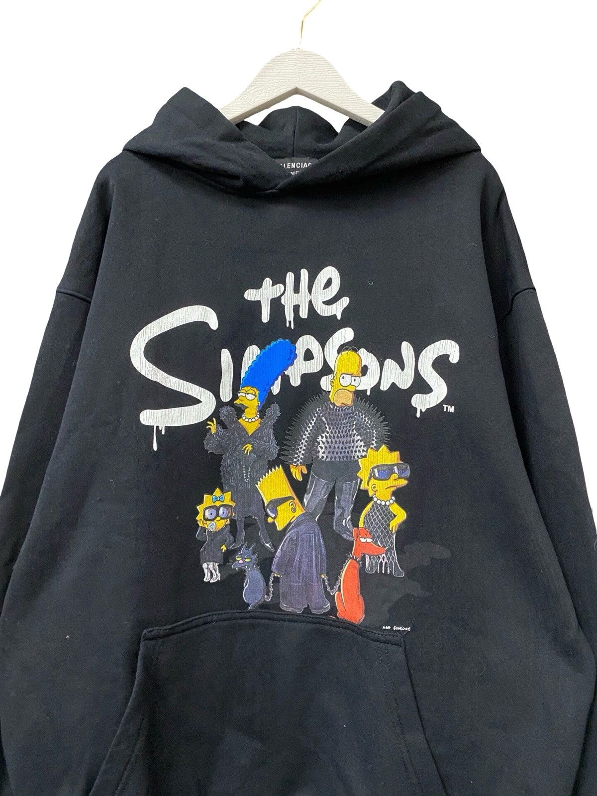 Balenciaga Balenciaga x The Simpsons wide-fit black cotton hoodie. Size S / US 4 / IT 40 - 3 Thumbnail