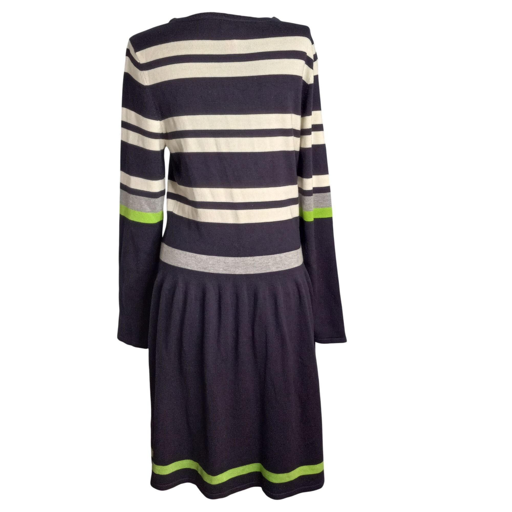 Vince Camuto Vince Camuto Size L Dress Womens Knit Sweater Striped Navy G Size L / US 10 / IT 46 - 4 Thumbnail