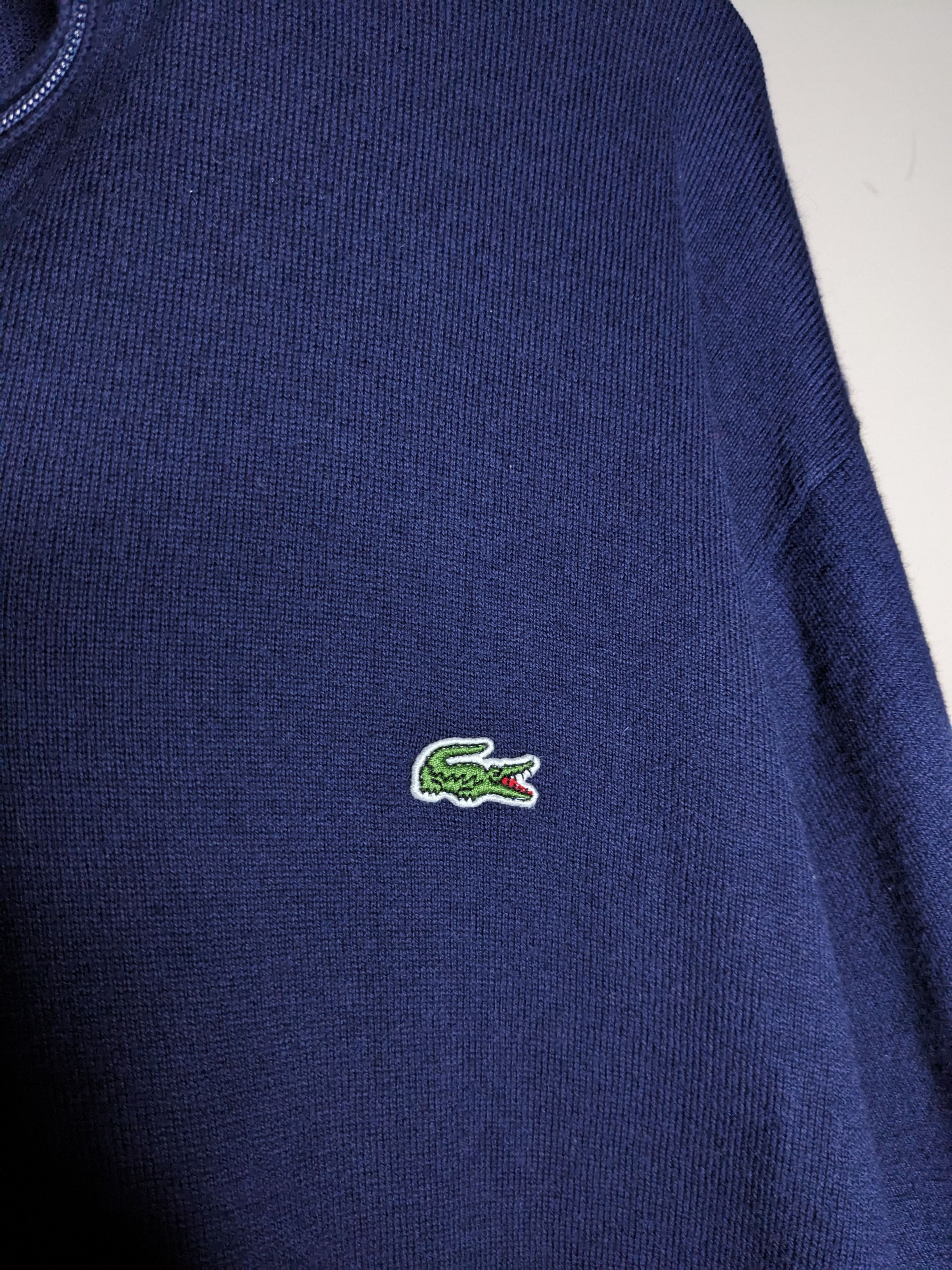 Lacoste Lacoste Quarter Zip Knit Sweater Cashmere Mens XL Mock Neck Size US XL / EU 56 / 4 - 10 Thumbnail