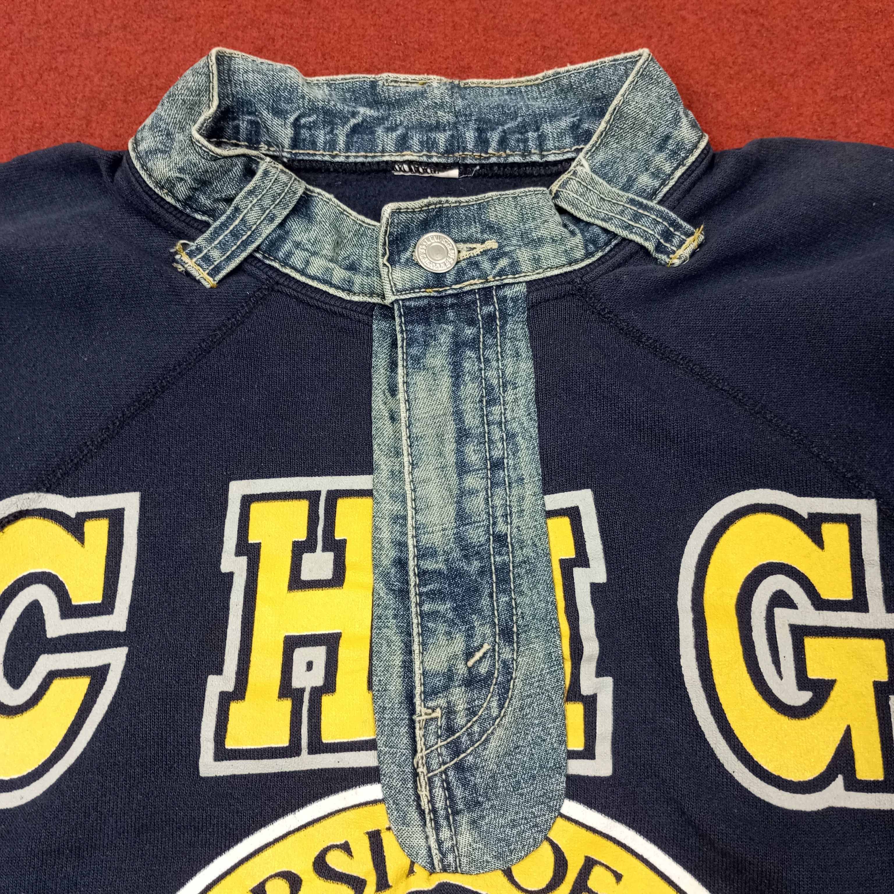 Vintage The University Of Michigan Jeans Style Sweatshirt c245n20 Size US L / EU 52-54 / 3 - 3 Thumbnail