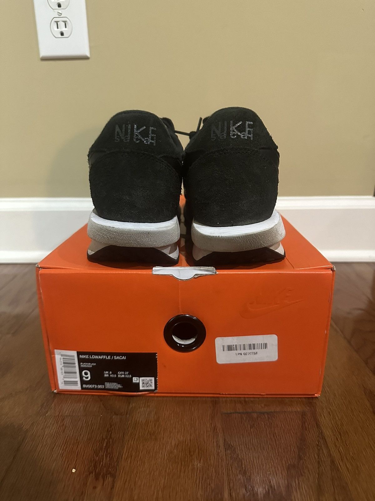 Nike Nike LD Waffle Sacai Black Nylon Size US 9 / EU 42 - 2 Thumbnail