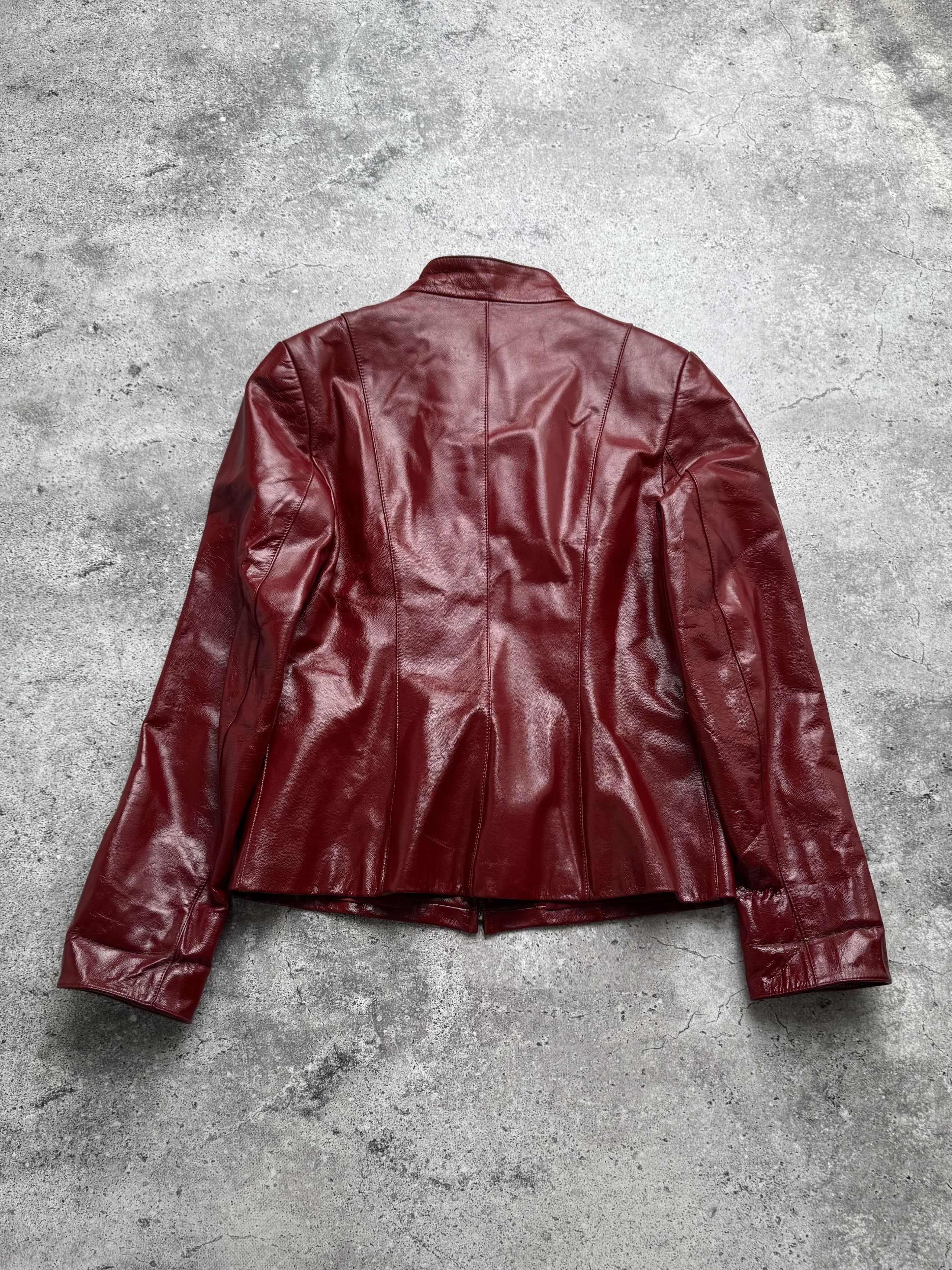 Vintage Vintage Red Genuine Leather Jacket Moto Biker Slim Fit Y2KE8 Size S / US 4 / IT 40 - 11 Thumbnail