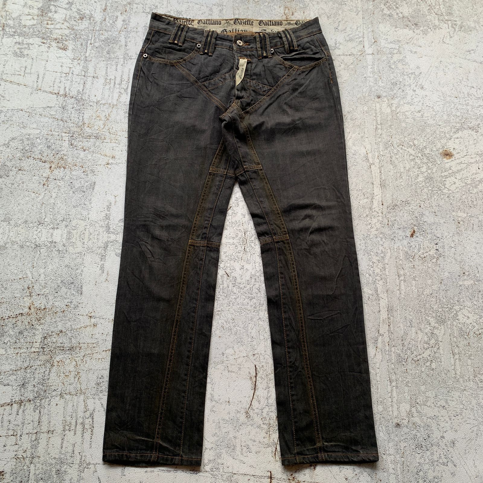 John Galliano Vintage John Galliano Gazette Denim Size US 34 / EU 50 - 1 Thumbnail
