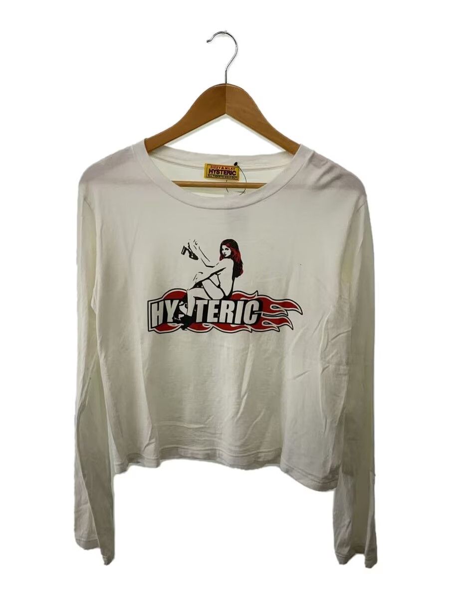 Hysteric Flame Nude Woman Long Sleeve Tee