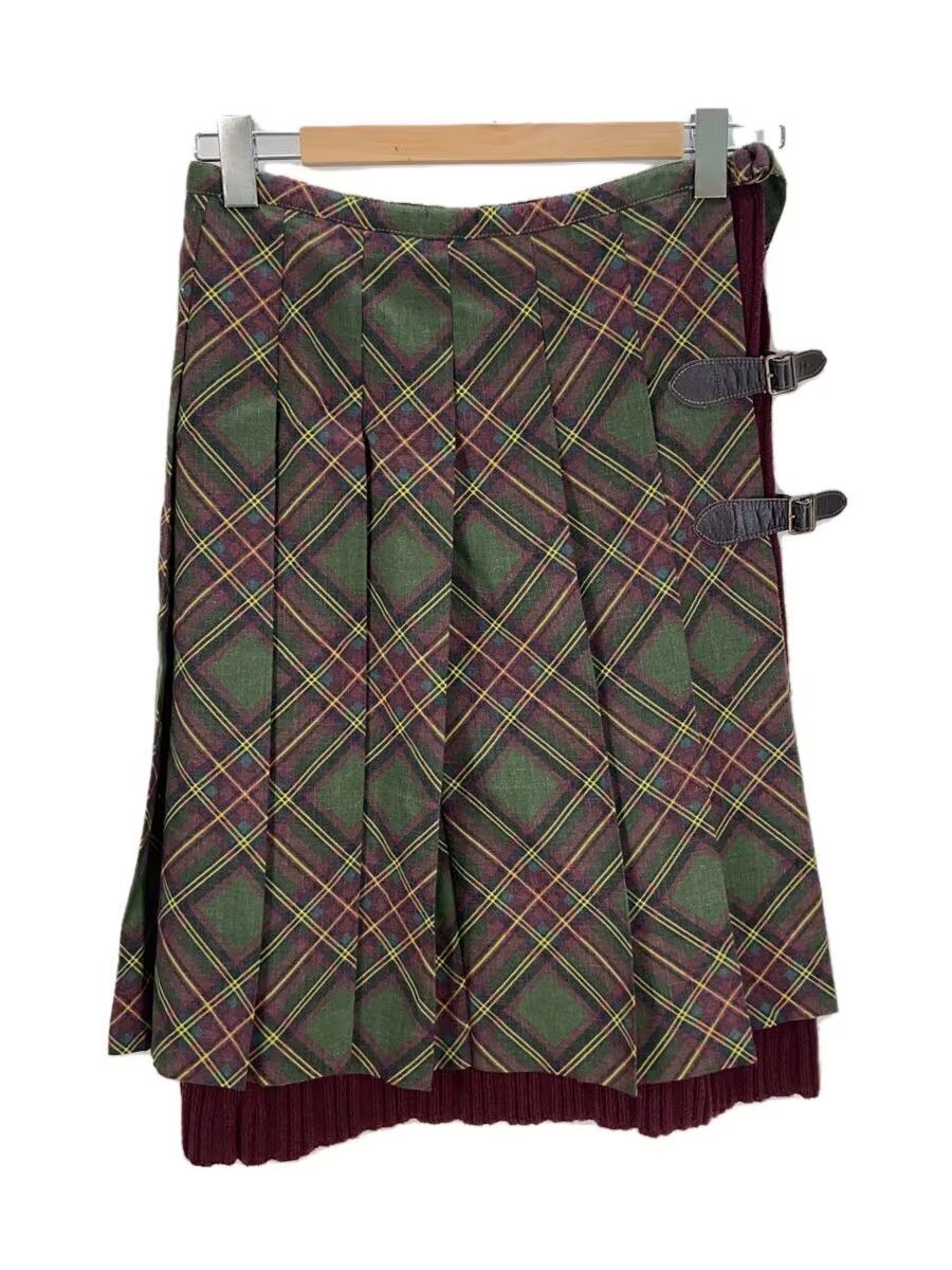 Jean Paul Gaultier 90s Plaid Pleated Skirt Size 28" / US 6 / IT 42 - 1 Thumbnail