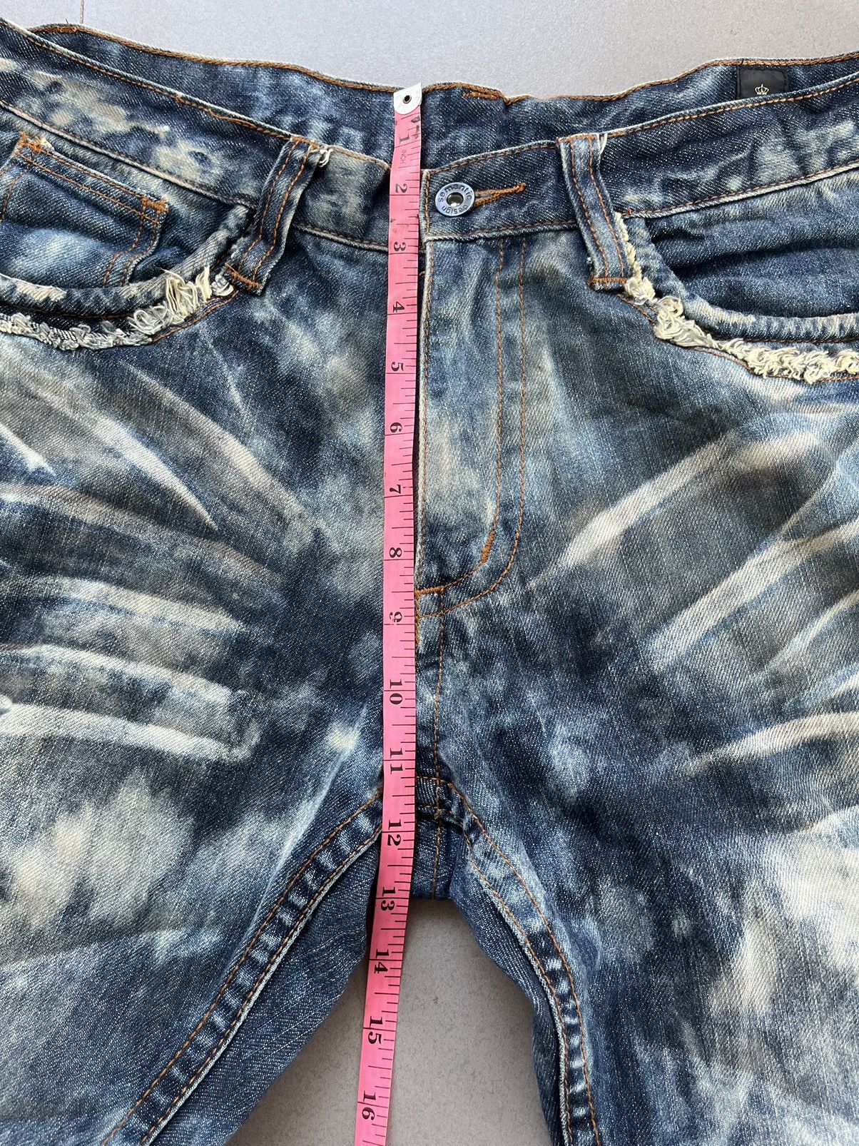 If Six Was Nine SEMANTIC DESIGN JAPANESE DENIM FADED WASHED JEANS Size US 32 / EU 48 - 14 Thumbnail