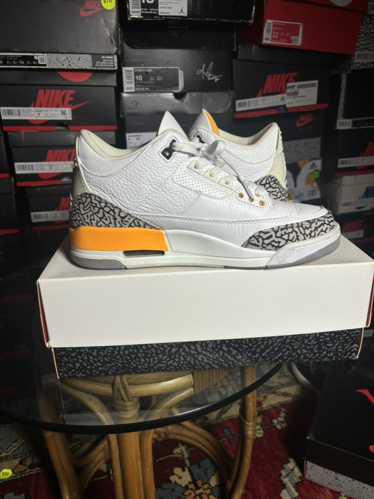 Jordan Brand Jordan 3 laser orange size 11 W 9.5 M Size US 11 / EU 44 - 4 Thumbnail