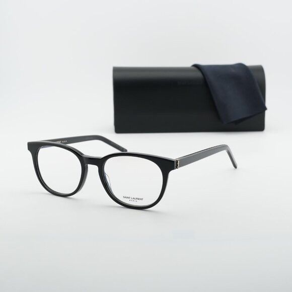 Saint Laurent Paris Saint Laurent SL M111 001 Round Eyeglasses Black 52mm Frame Size ONE SIZE - 11 Thumbnail
