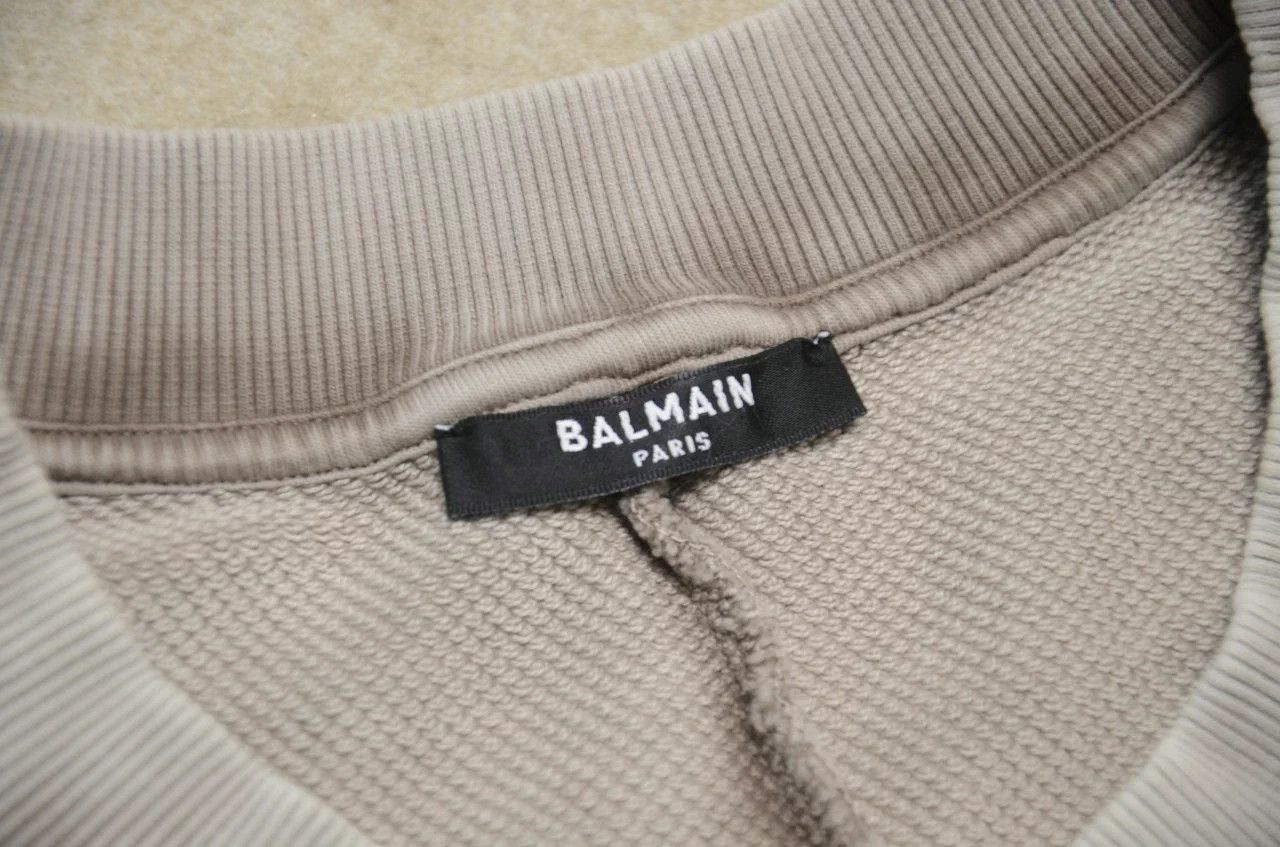 Balmain Balmain Oversized Distressed Washed Logo Sweatshirt S New Size US S / EU 44-46 / 1 - 7 Thumbnail