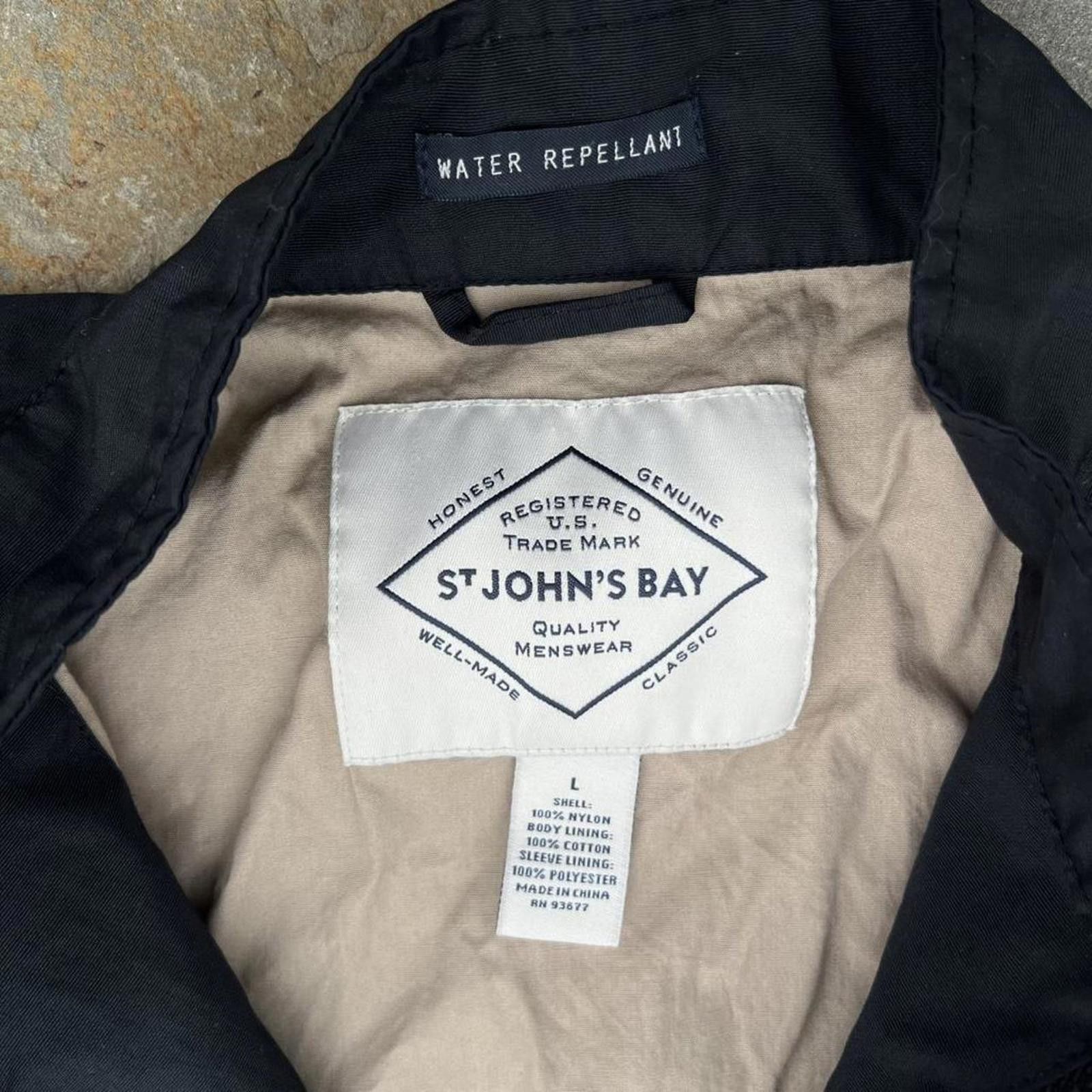 St. Johns Bay Black Water Repellant Racer Jacket Size US L / EU 52-54 / 3 - 3 Thumbnail