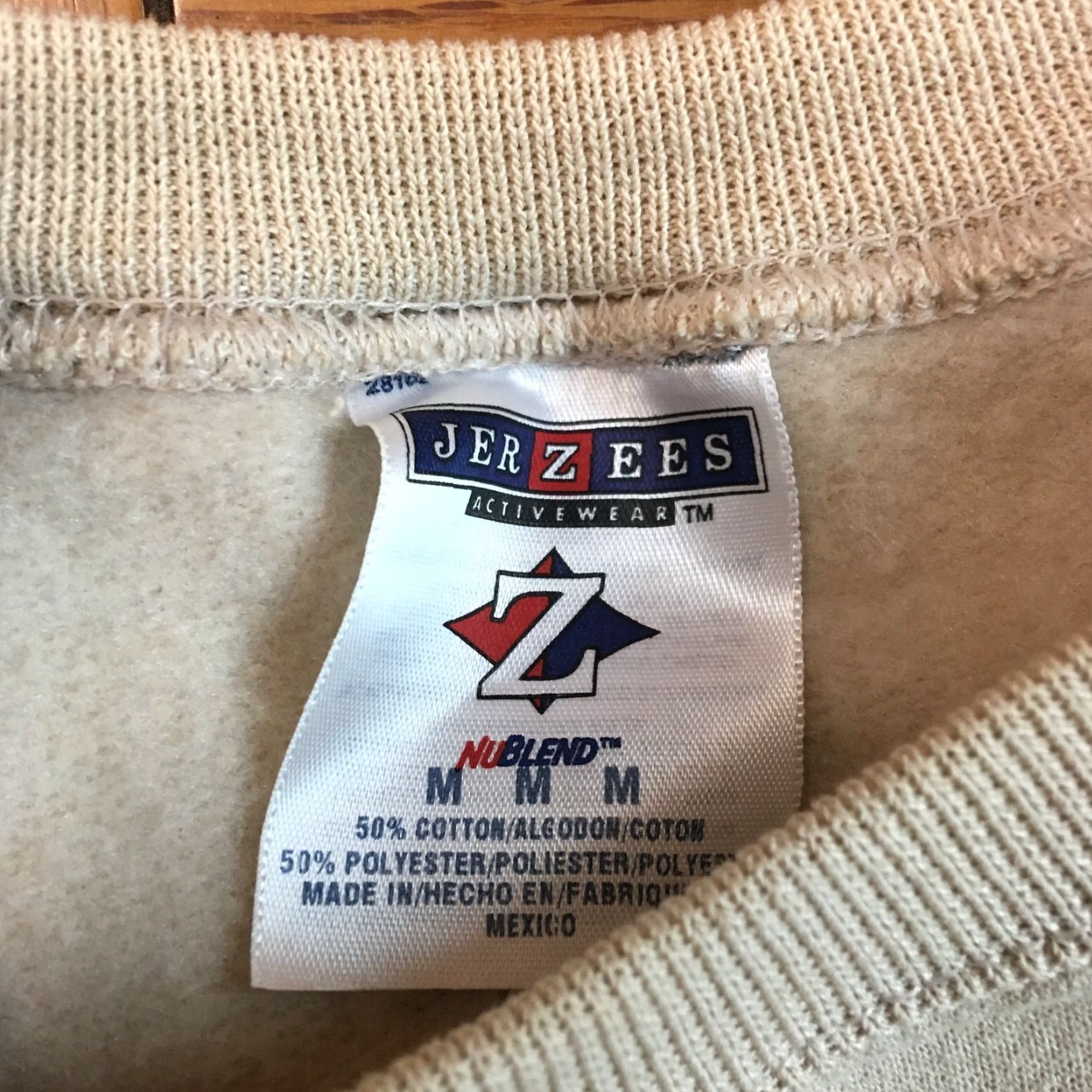 Jerzees Jerzees Men Sweatshirt Beige Long Sleeve Pullover Crew Neck Regular Size M Active Wear The Good Bad Ugly 50% Cotton 50% Polyester Mens Size US M / EU 48-50 / 2 - 3 Thumbnail