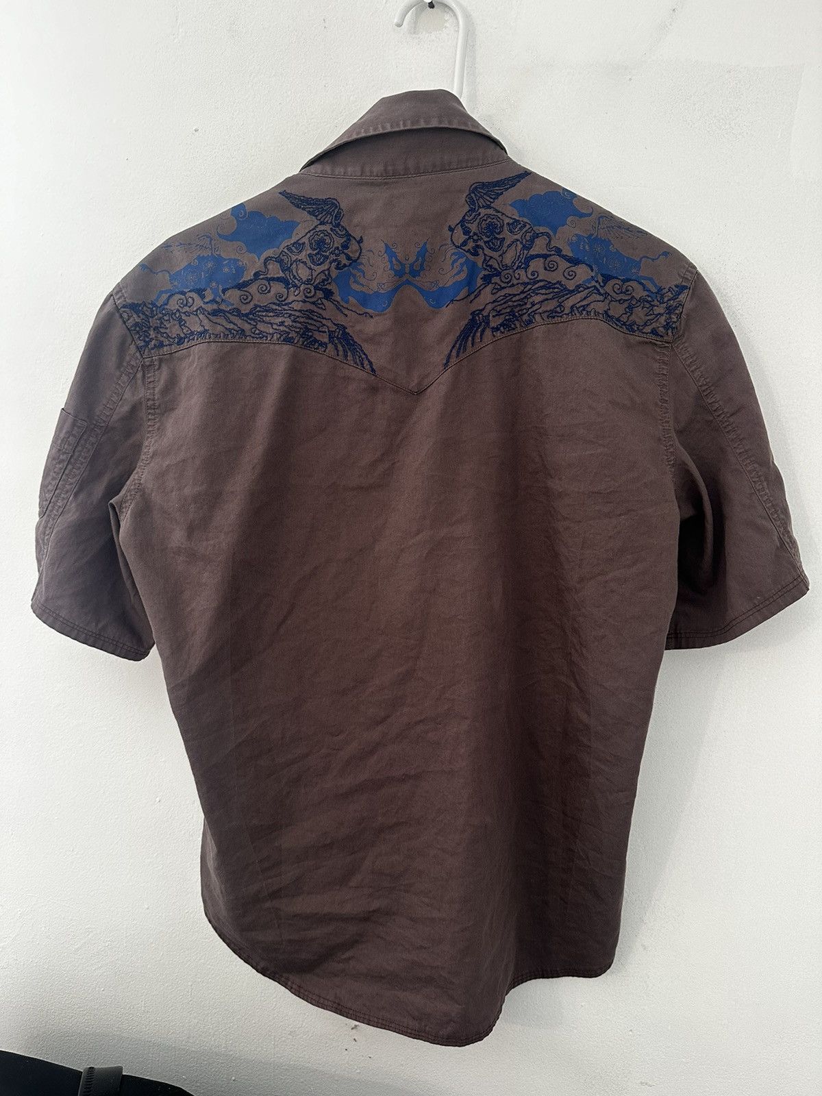 Diesel Diesel y2k Brown and blue button up. Size XL / US 12-14 / IT 48-50 - 5 Thumbnail