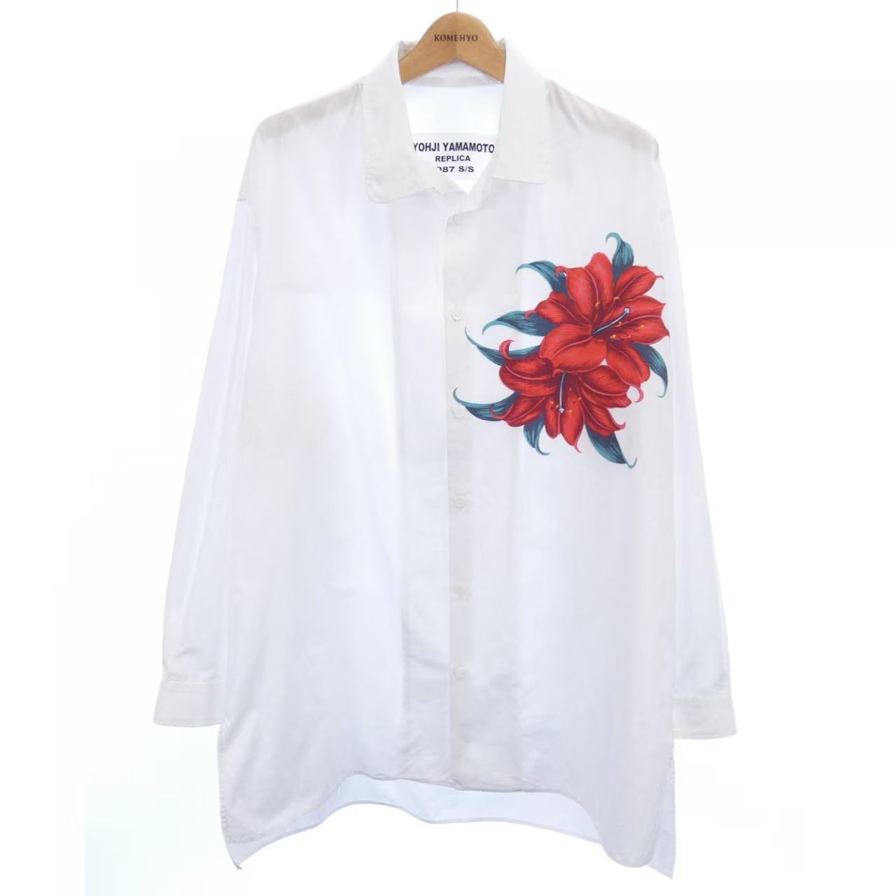 Yohji Yamamoto POURHOMME 87ss 花柄シャツ Yohji Yamamoto Yohji Yamamoto Pour Homme 87ss flower shirt